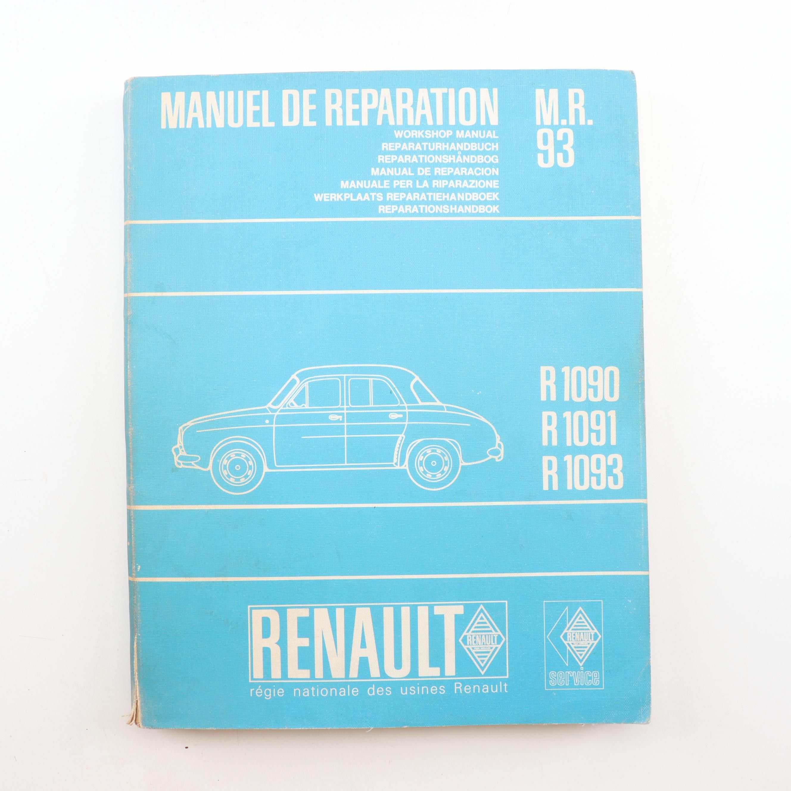 Vintage Motor Vehicle Manuals Including Land Rover, Renault, and More