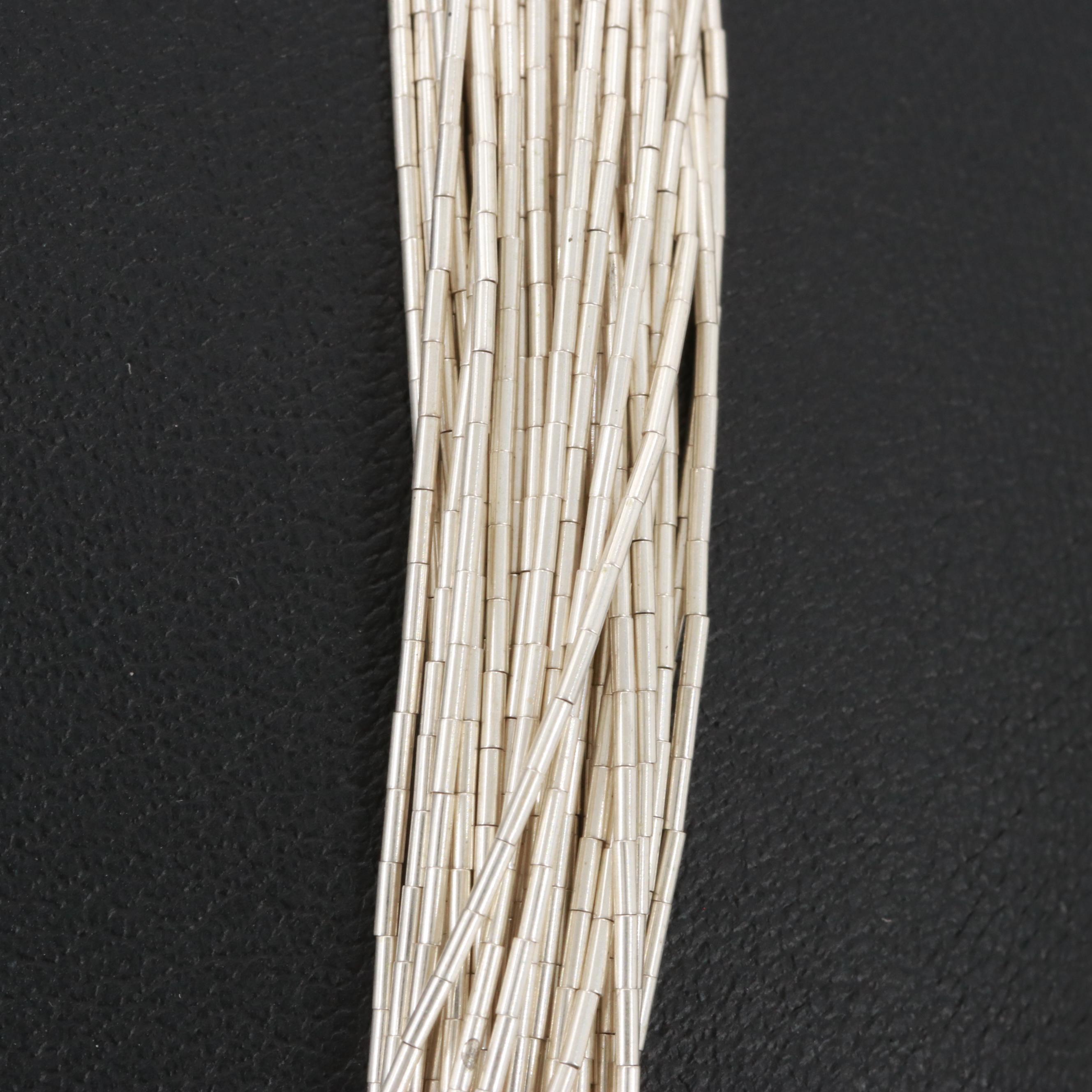 Sterling Silver Liquid Silver Necklace