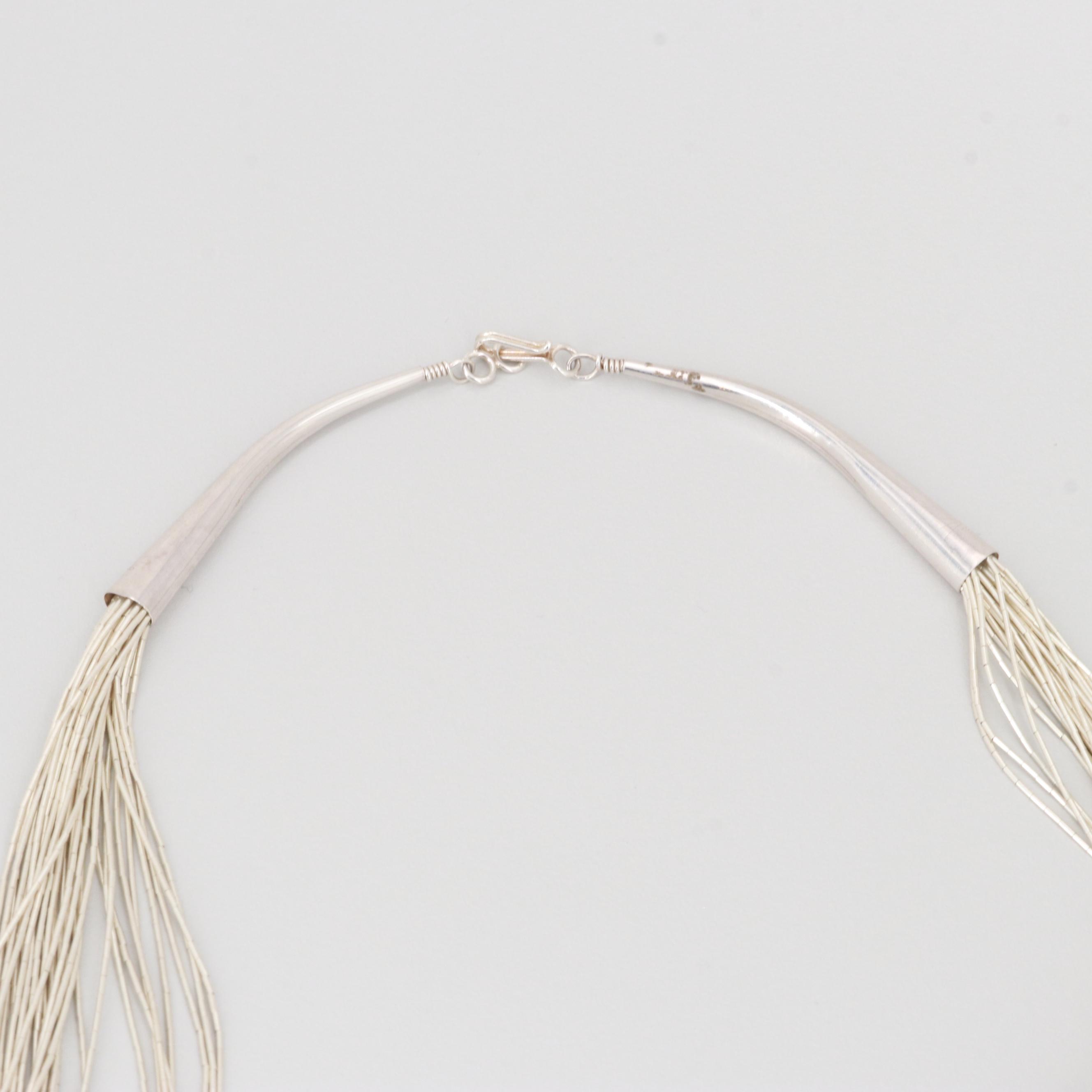 Sterling Silver Liquid Silver Necklace