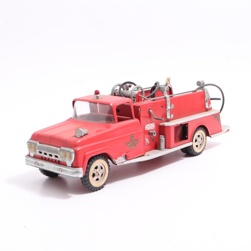 Tonka Die-Cast Metal Toy Fire Truck, Vintage