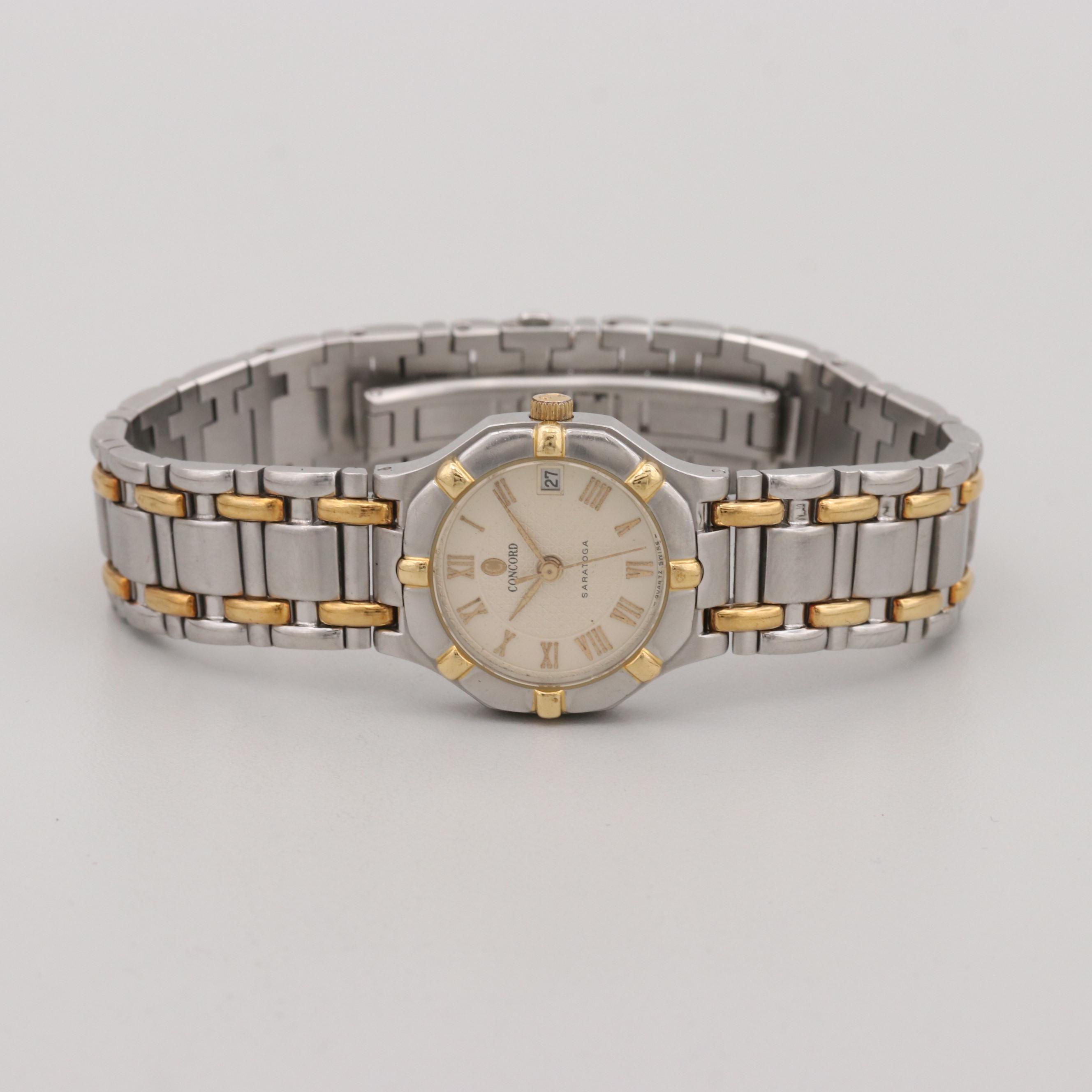 Concord Saratoga 18K Yellow Gold and Stainless Steel Watch