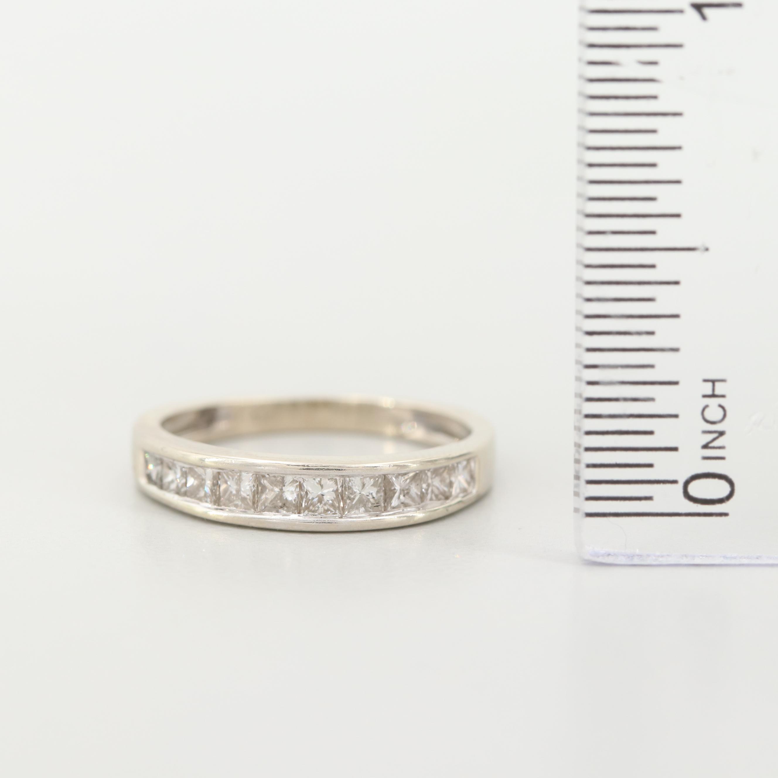 14K White Gold Diamond Ring