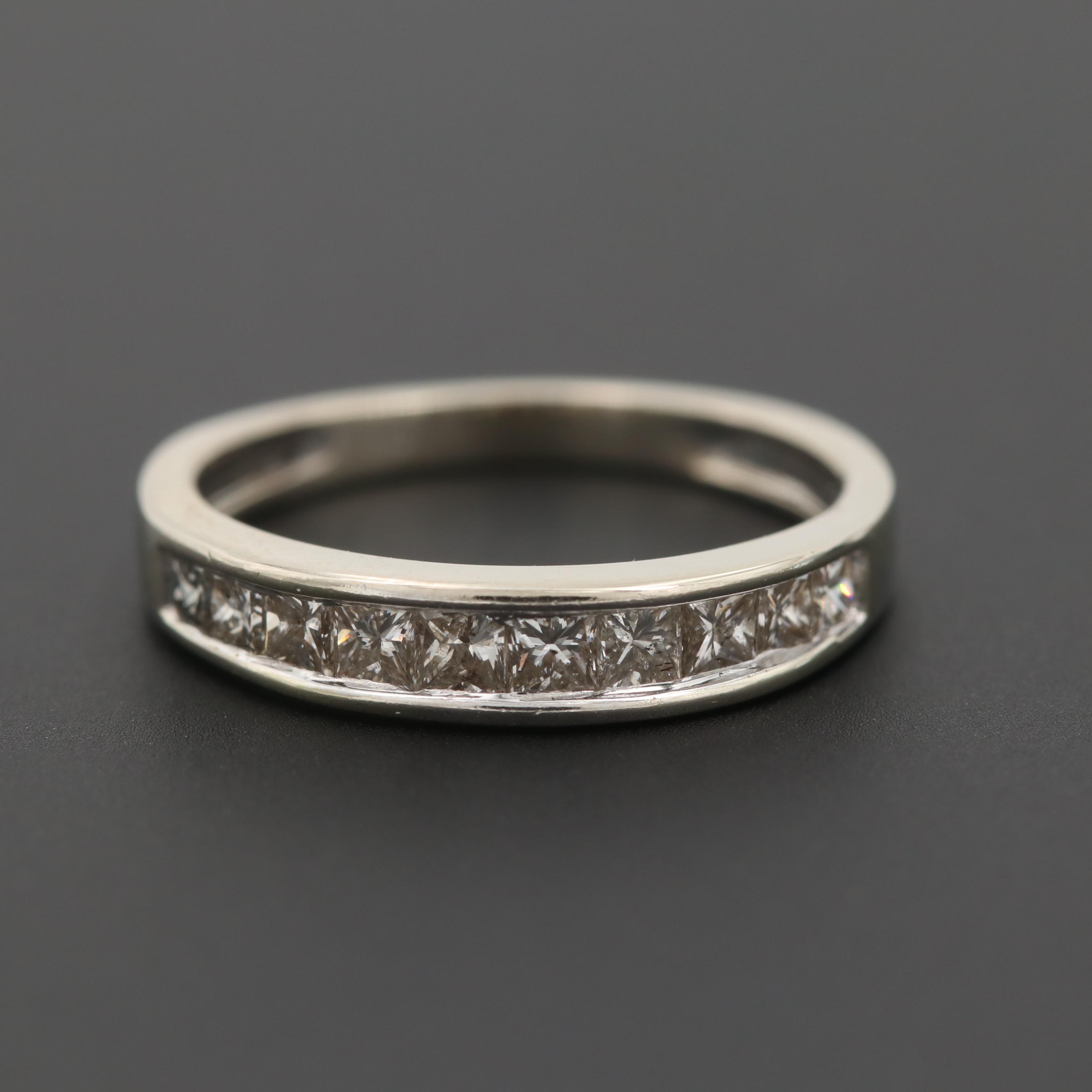 14K White Gold Diamond Ring