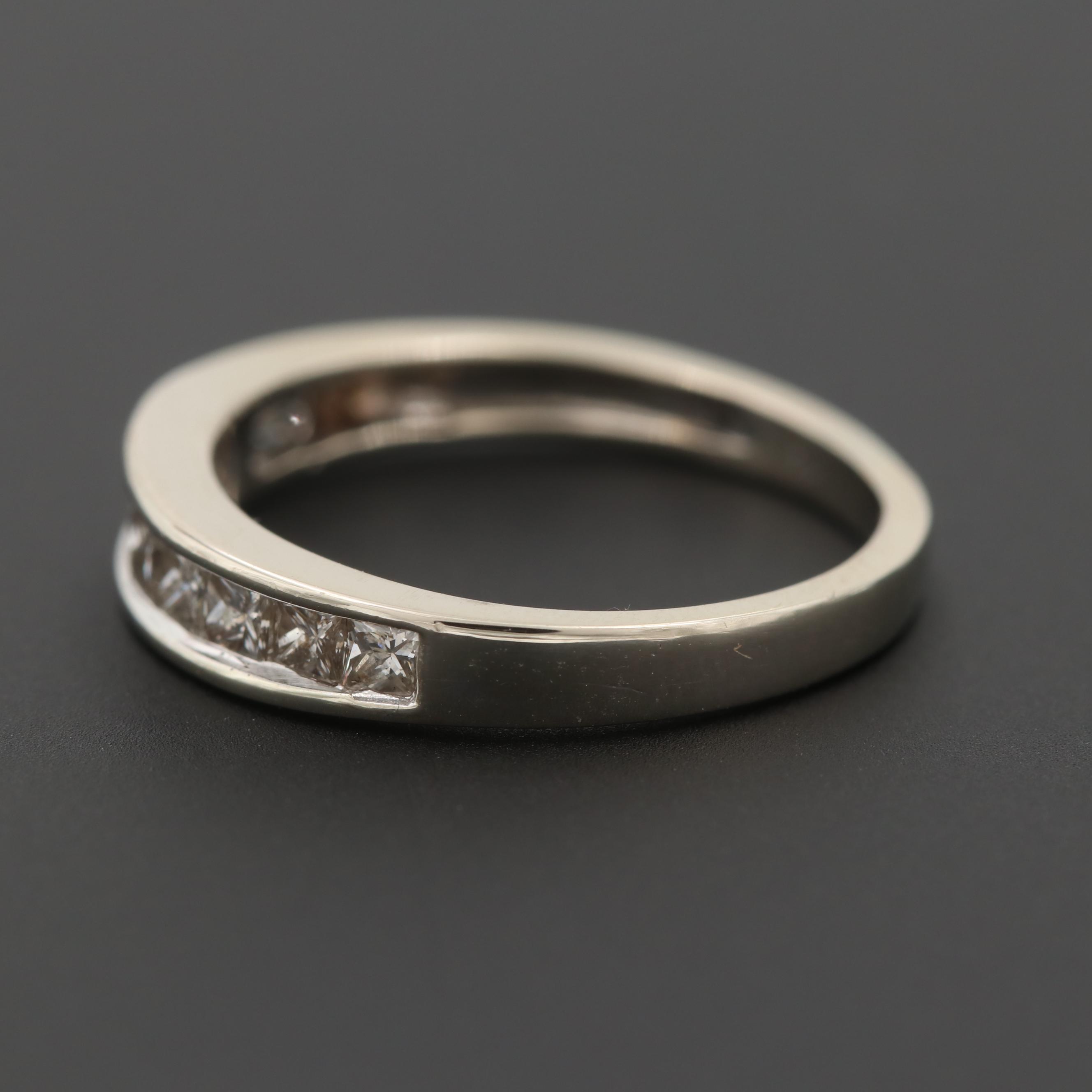 14K White Gold Diamond Ring