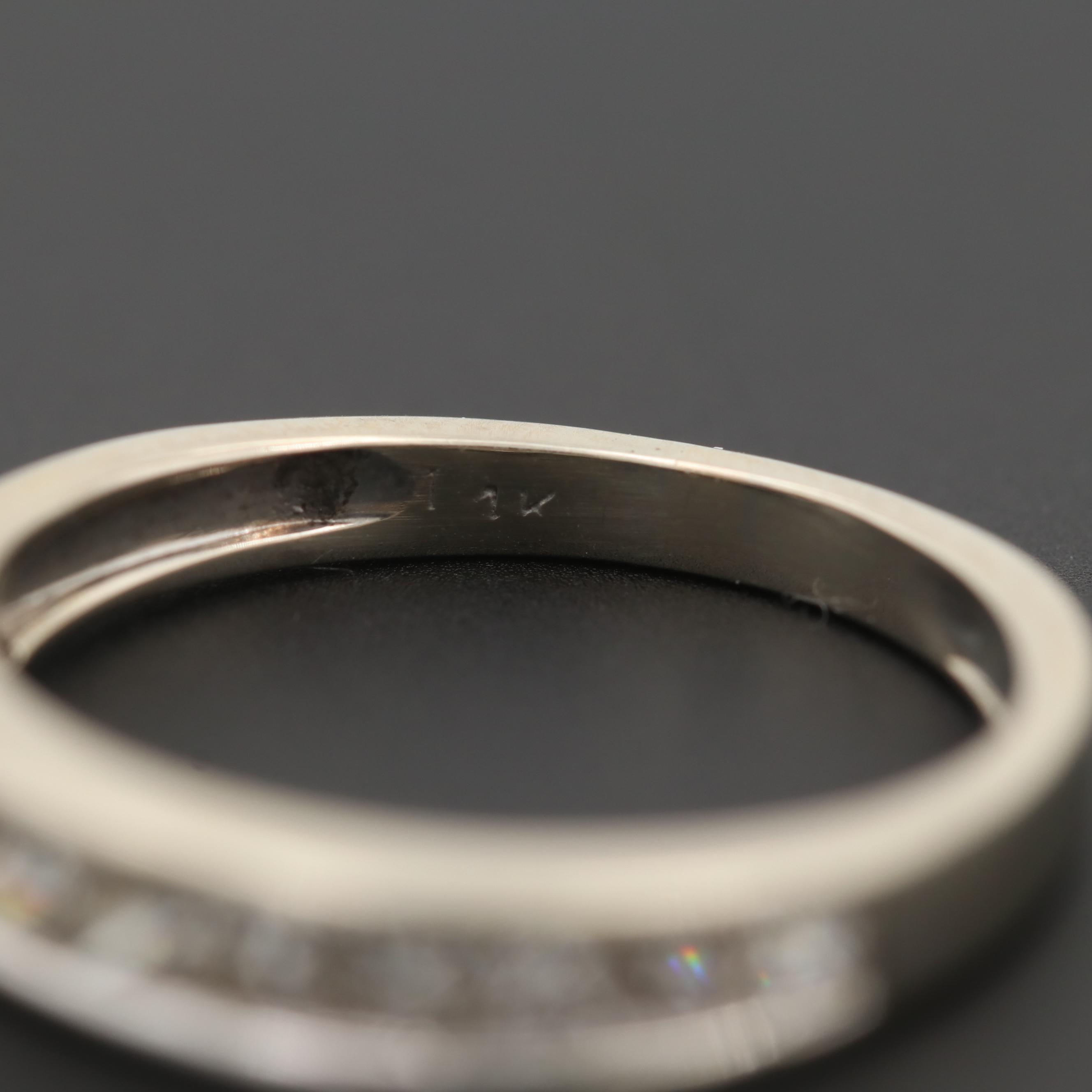 14K White Gold Diamond Ring