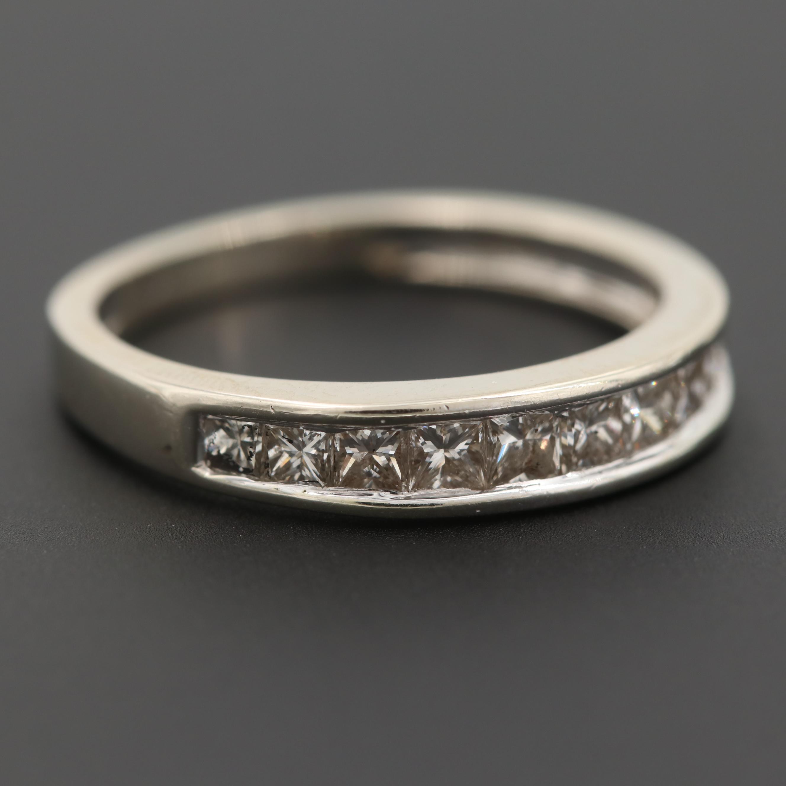 14K White Gold Diamond Ring