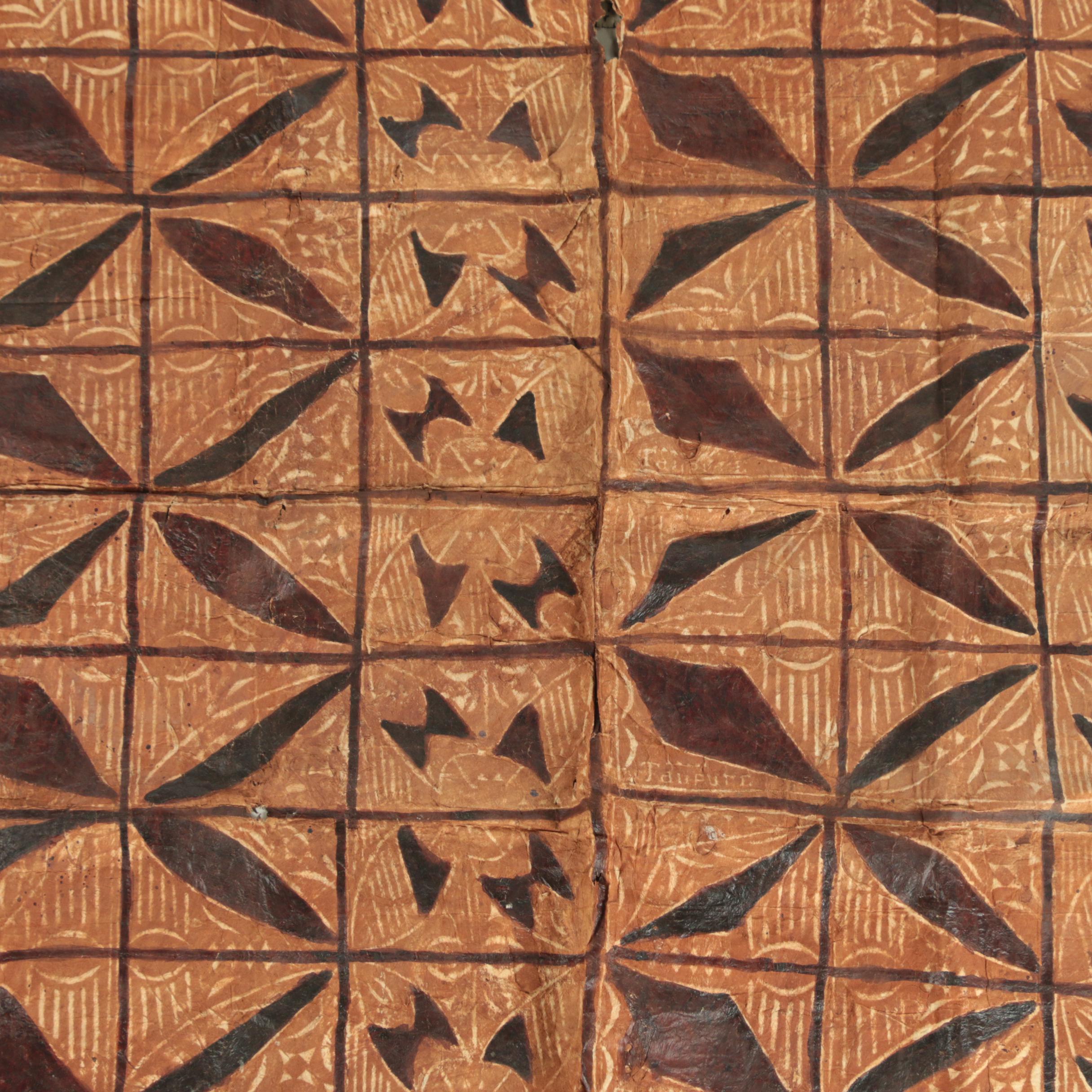 Siapo (Tapa Cloth) from Samoa