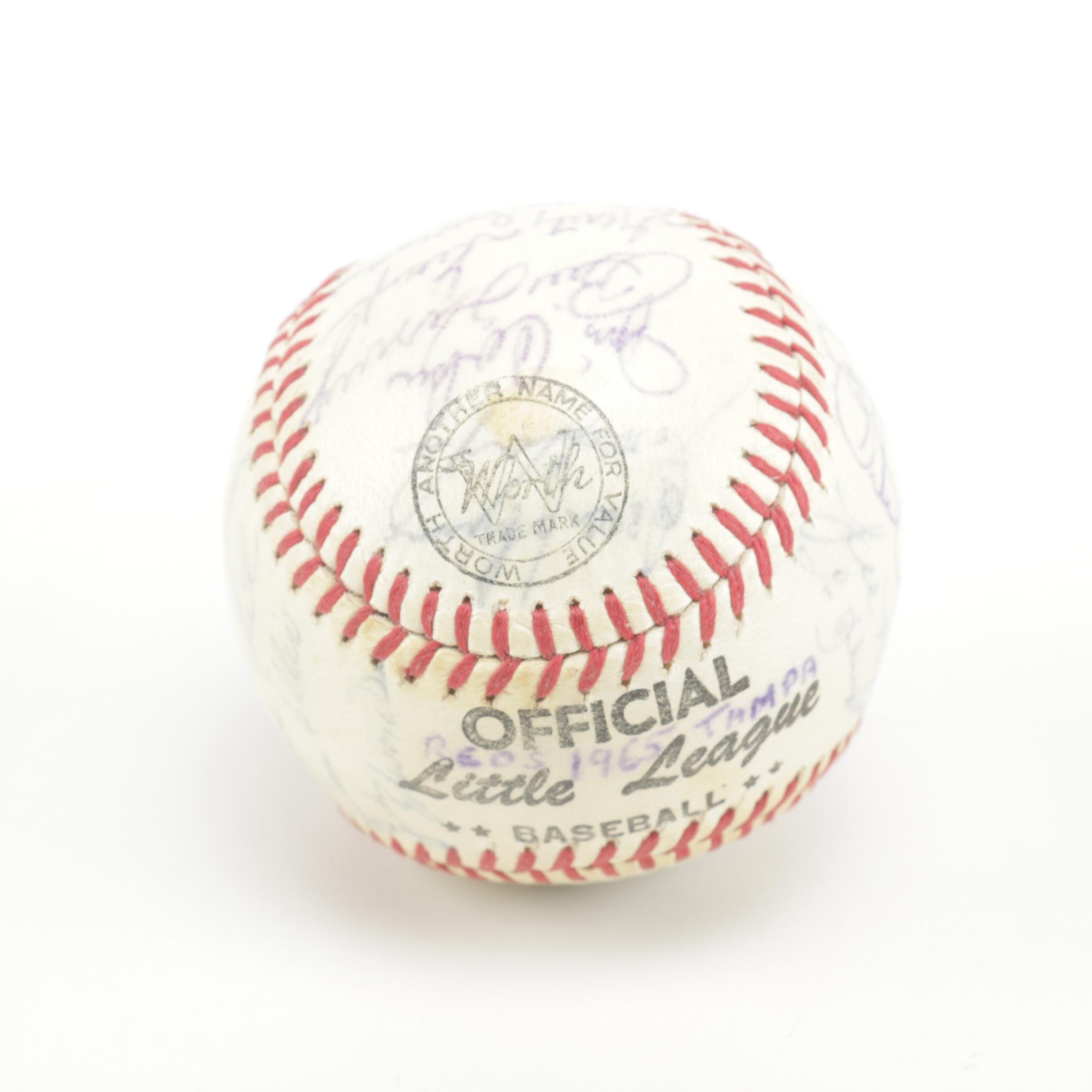 1960s Signed Cincinnati Reds Baseball