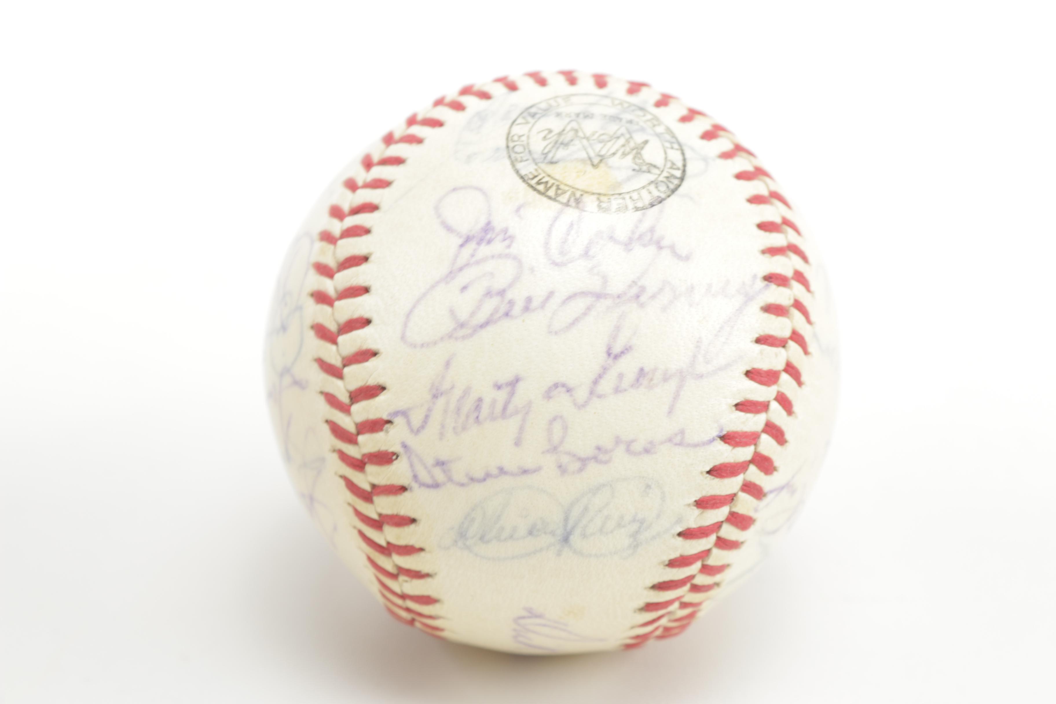 1960s Signed Cincinnati Reds Baseball