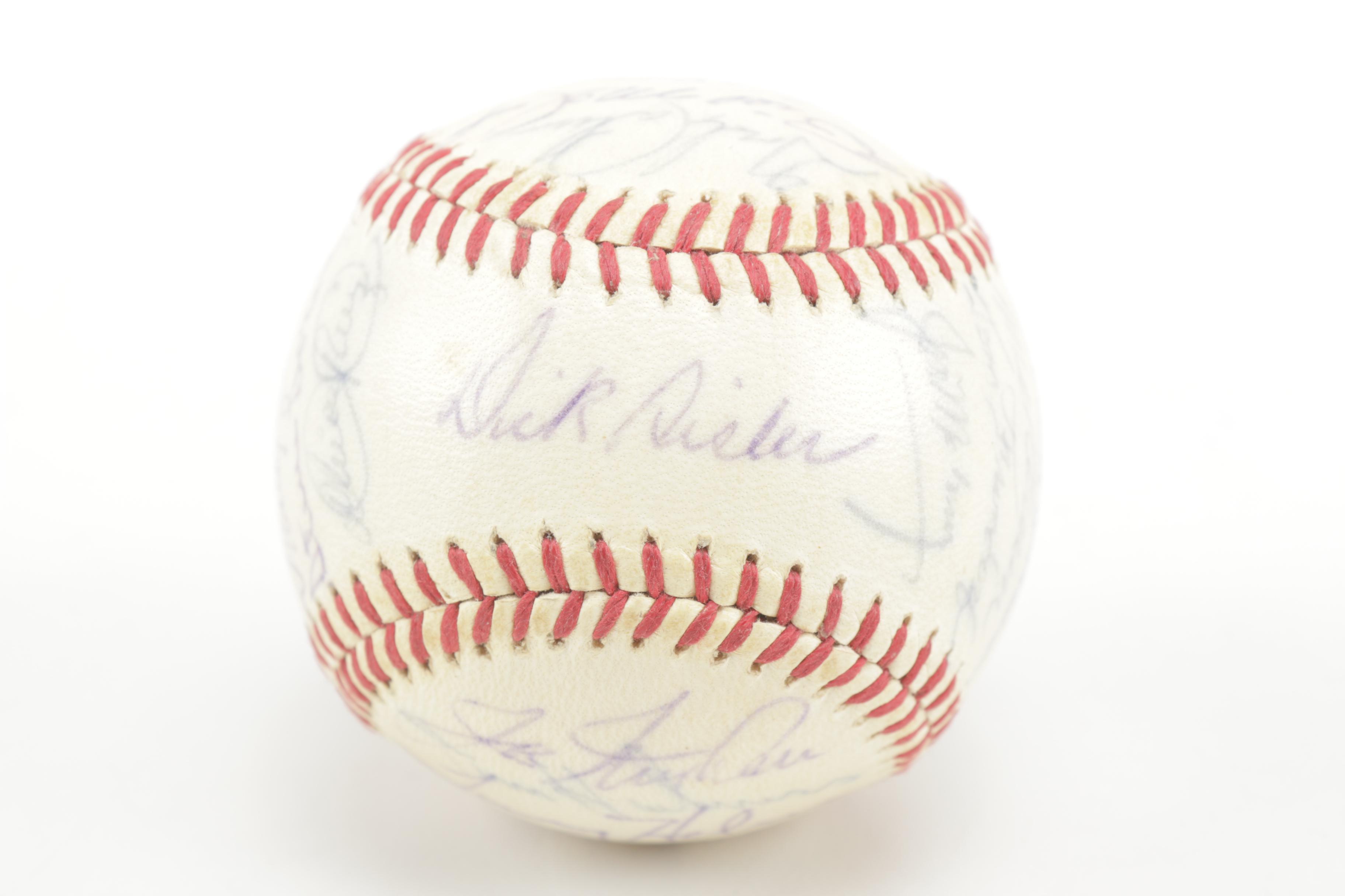 1960s Signed Cincinnati Reds Baseball