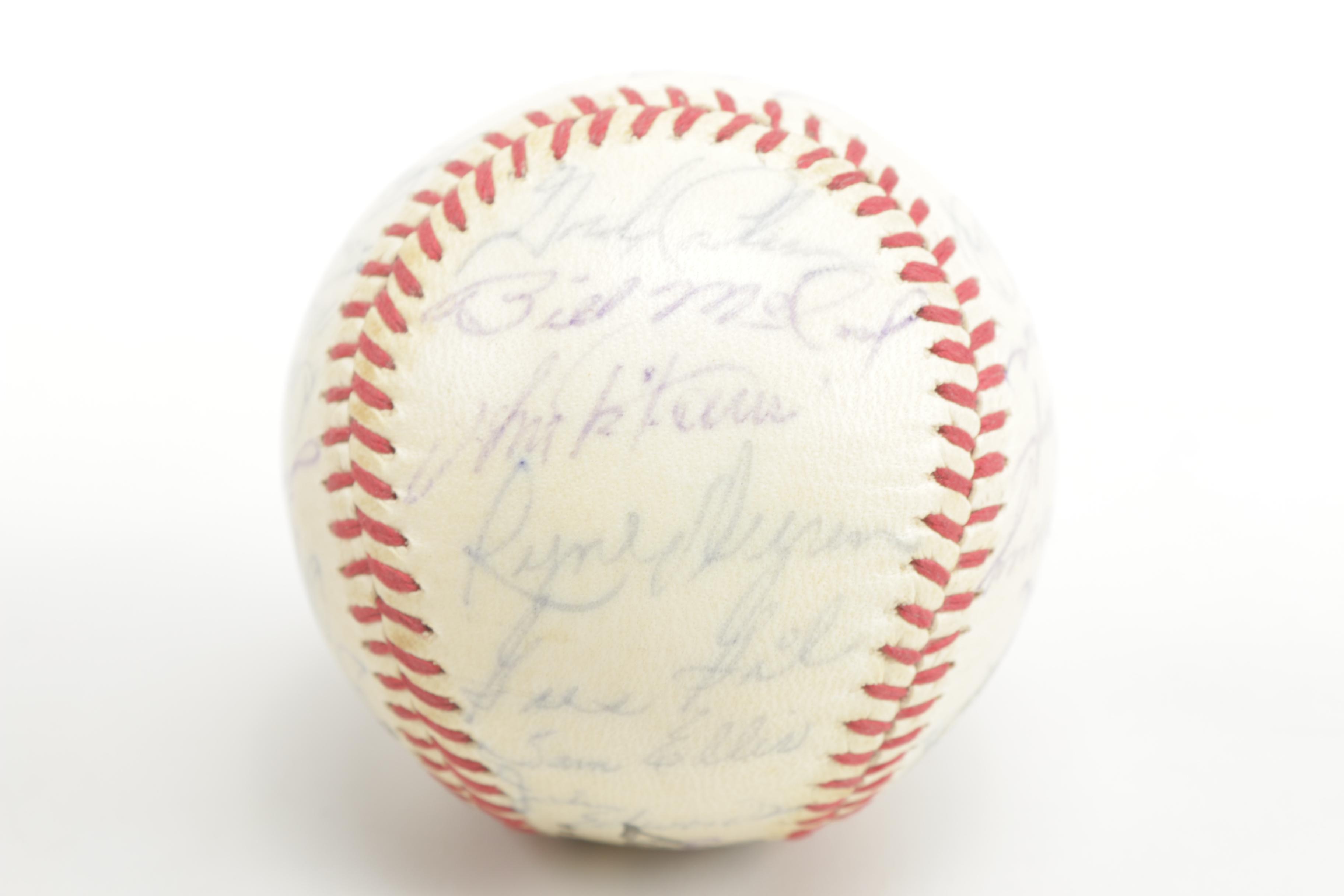 1960s Signed Cincinnati Reds Baseball