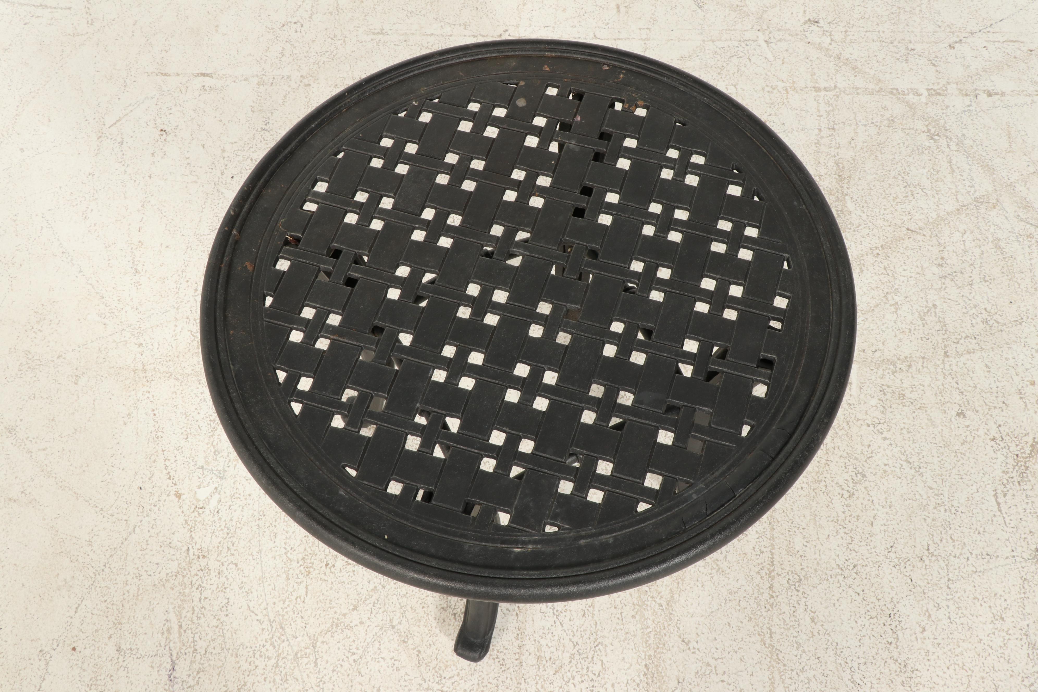 Outdoor Metal Patio Side Table