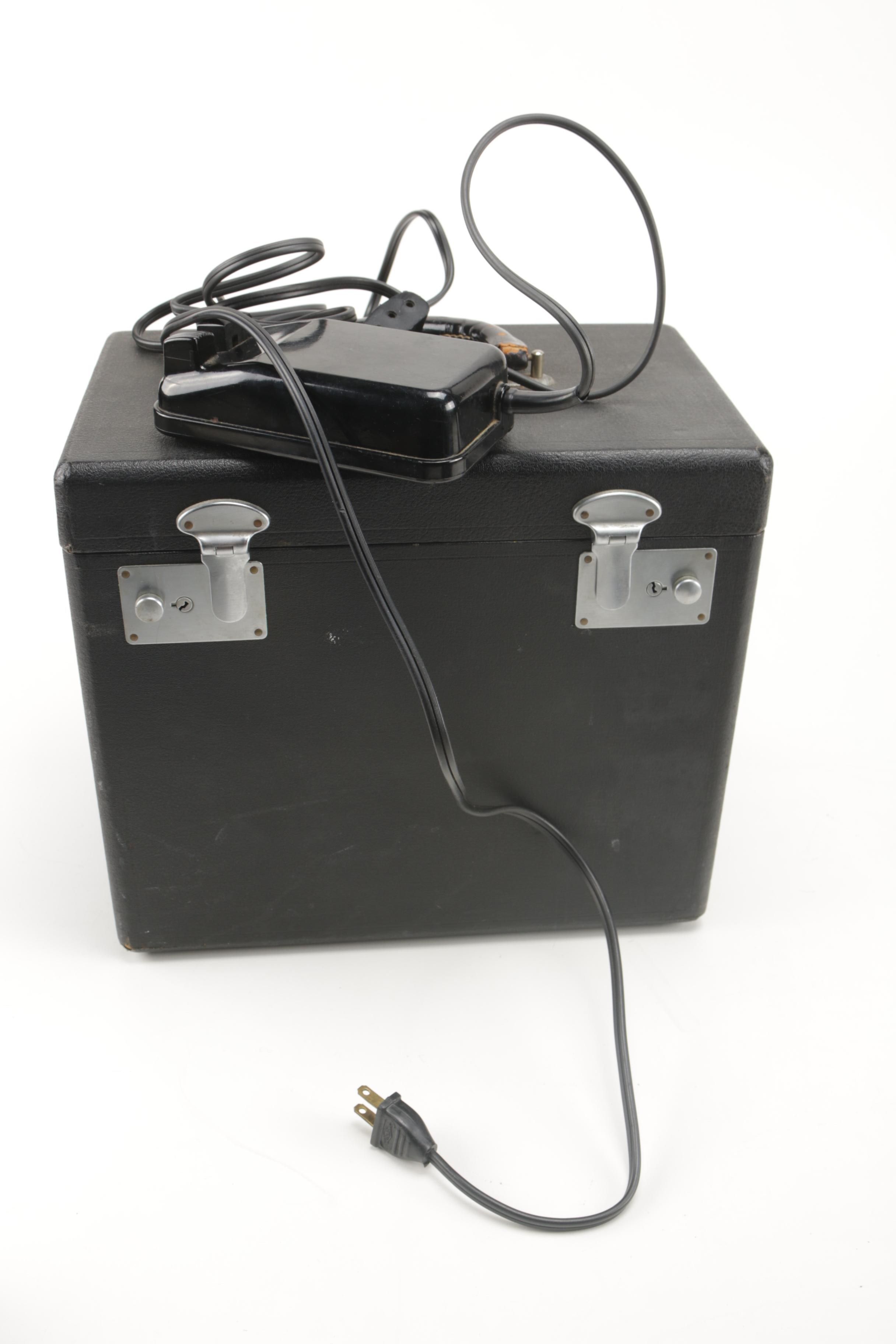 Singer Electric Sewing Machine Model 221, circa 1930's