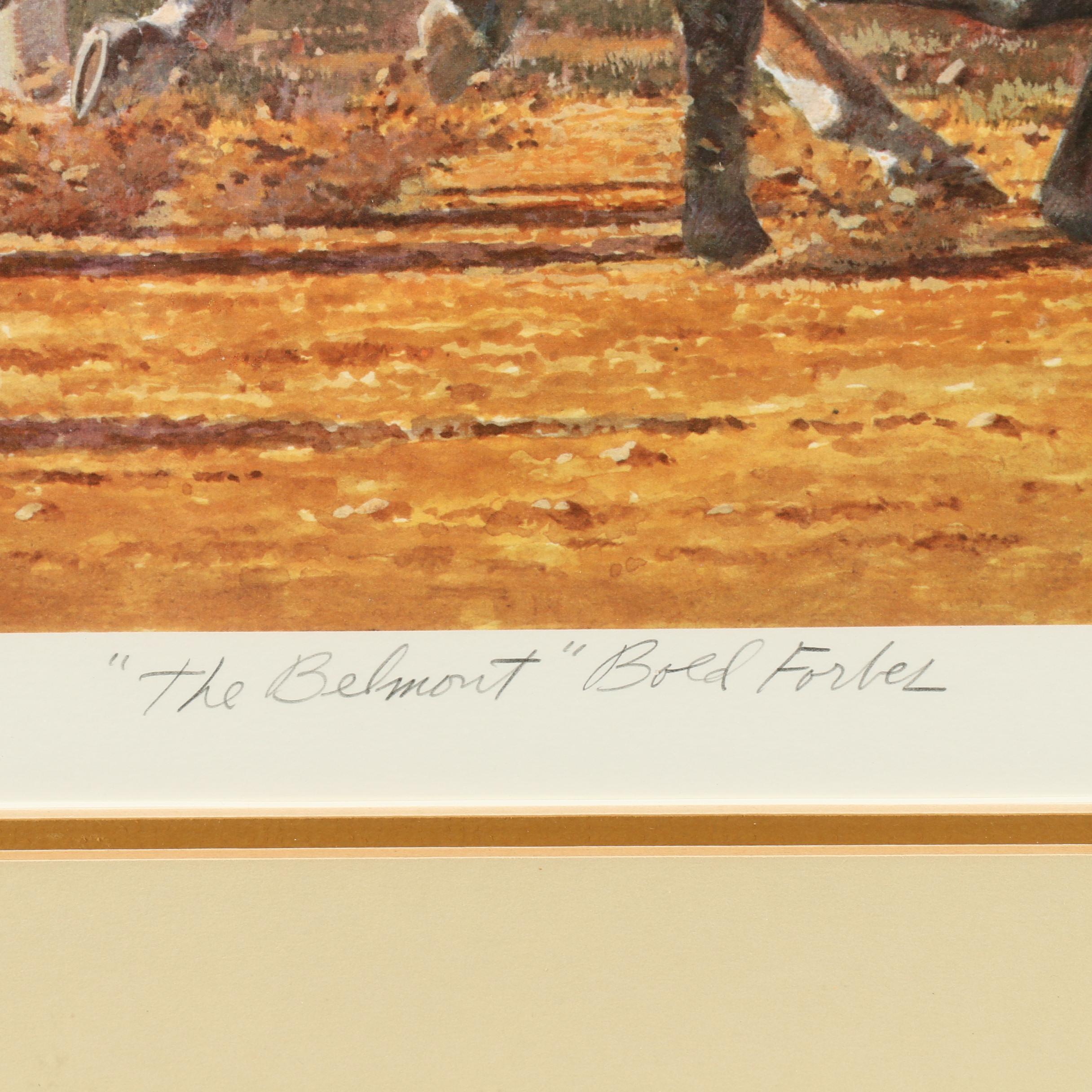 Fred Stone Offset Lithograph "The Belmont - Bold Forbes"