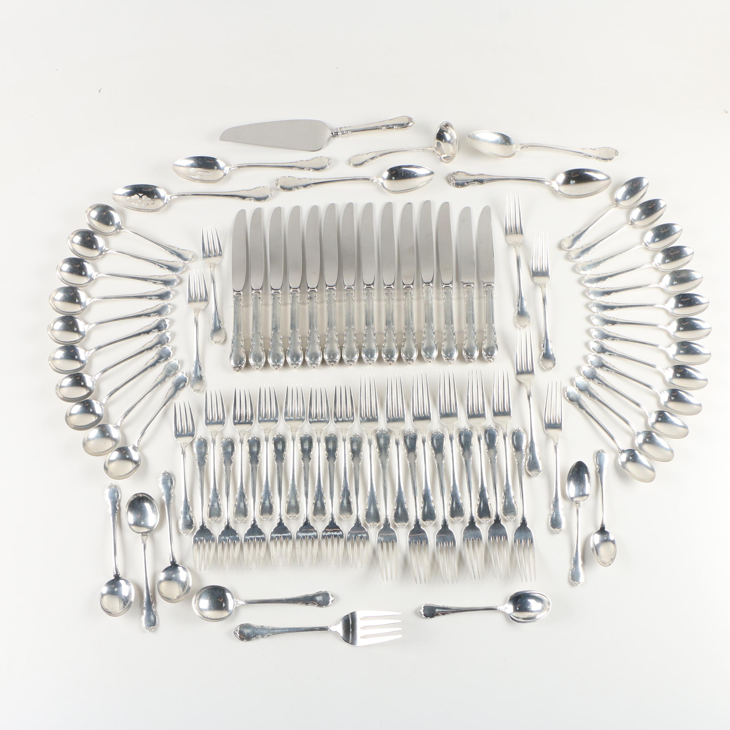 Lunt "Modern Victorian" Sterling Silver Flatware, Mid-Century