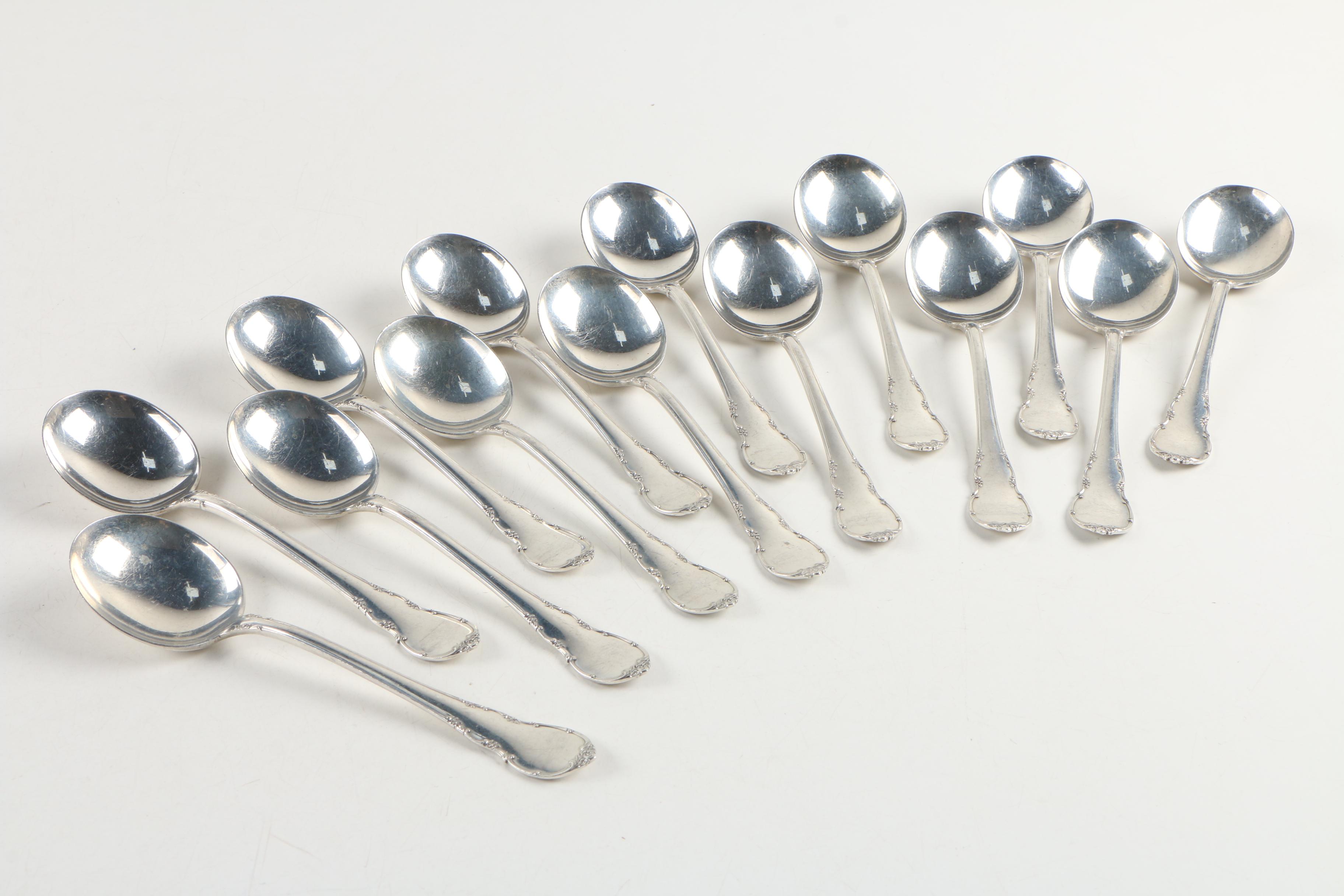 Lunt "Modern Victorian" Sterling Silver Flatware, Mid-Century