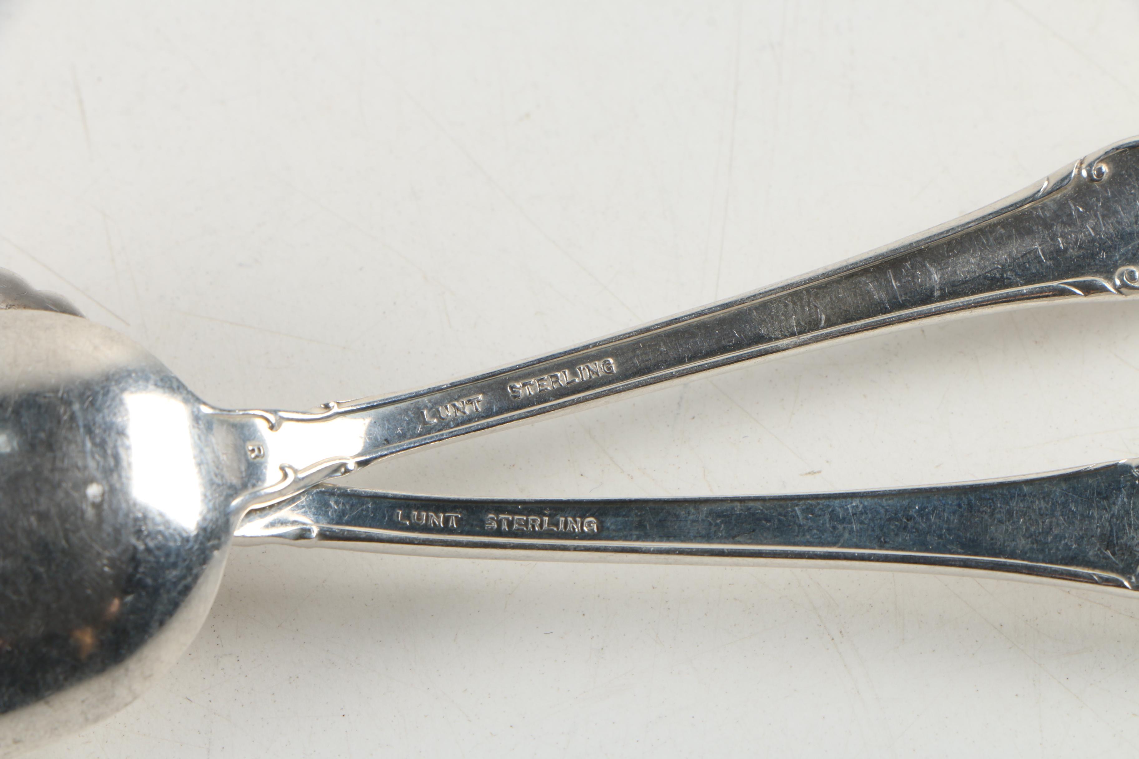 Lunt "Modern Victorian" Sterling Silver Flatware, Mid-Century