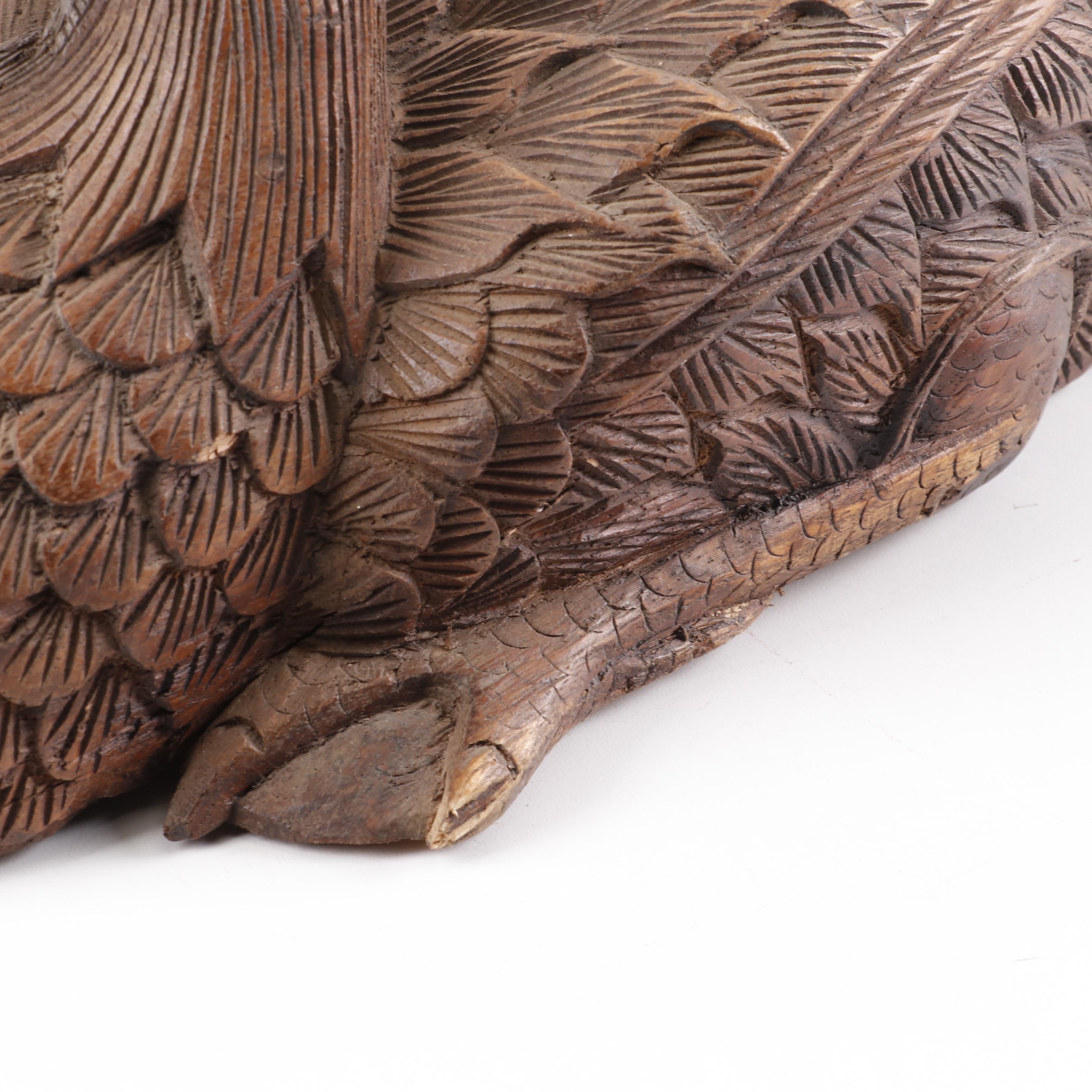 Hand Carved Teak Duck