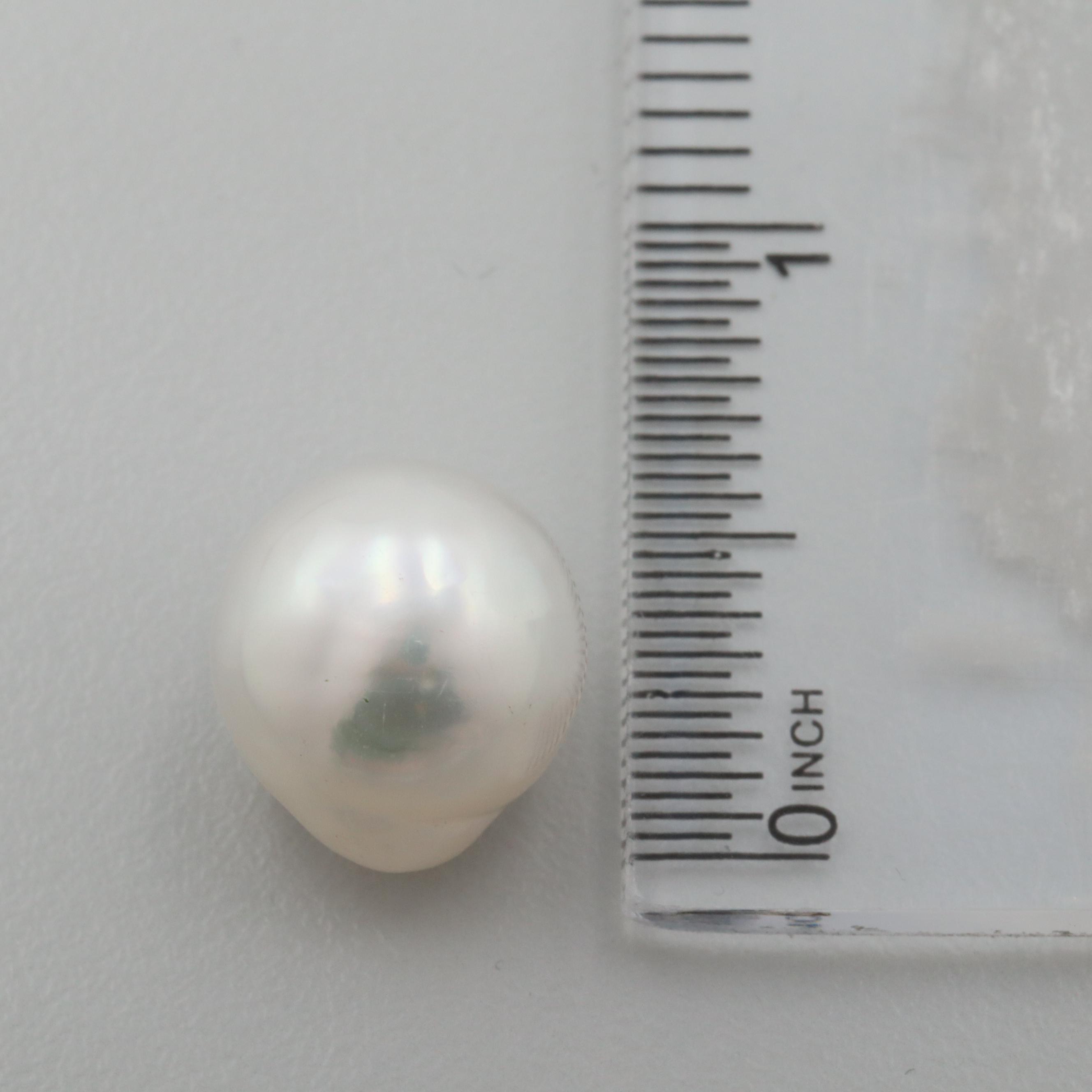 Loose Half Drilled Drop Shaped Cultured Pearls
