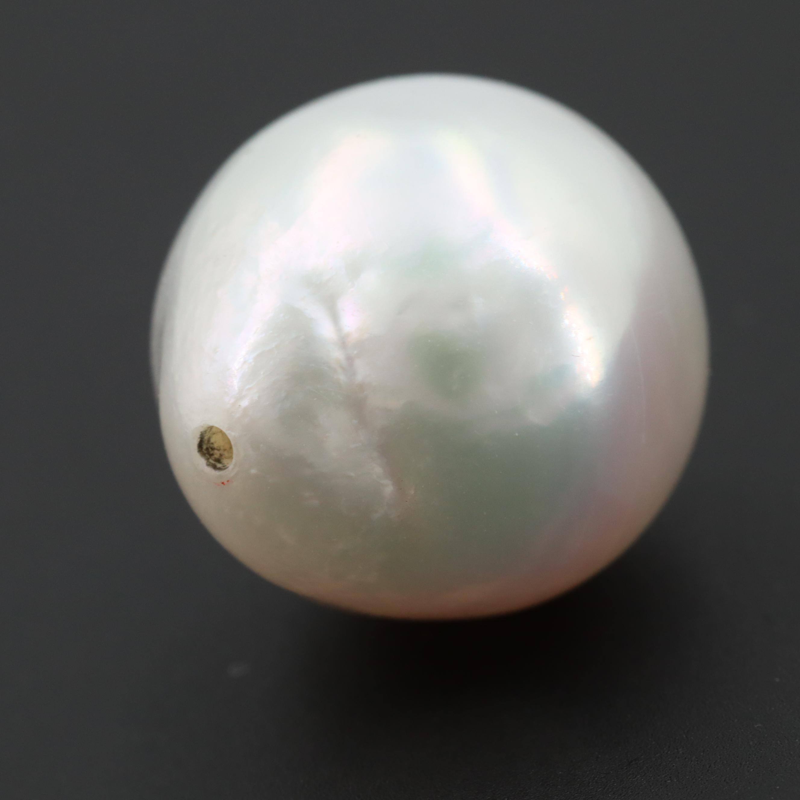 Loose Half Drilled Drop Shaped Cultured Pearls