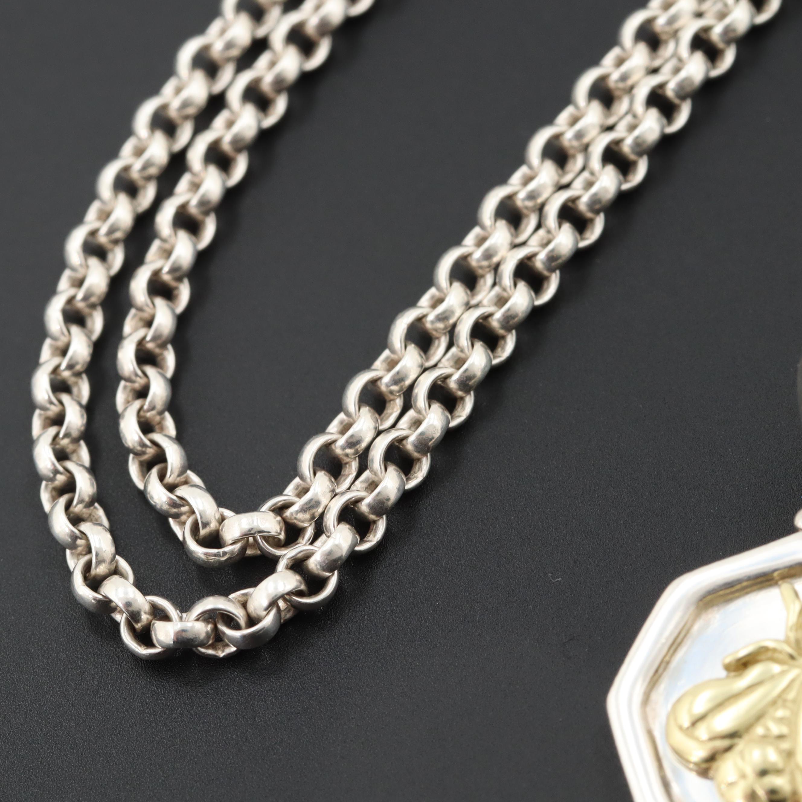 Slane Sterling Silver Toggle Necklace with 18K Yellow Gold Bee Accent