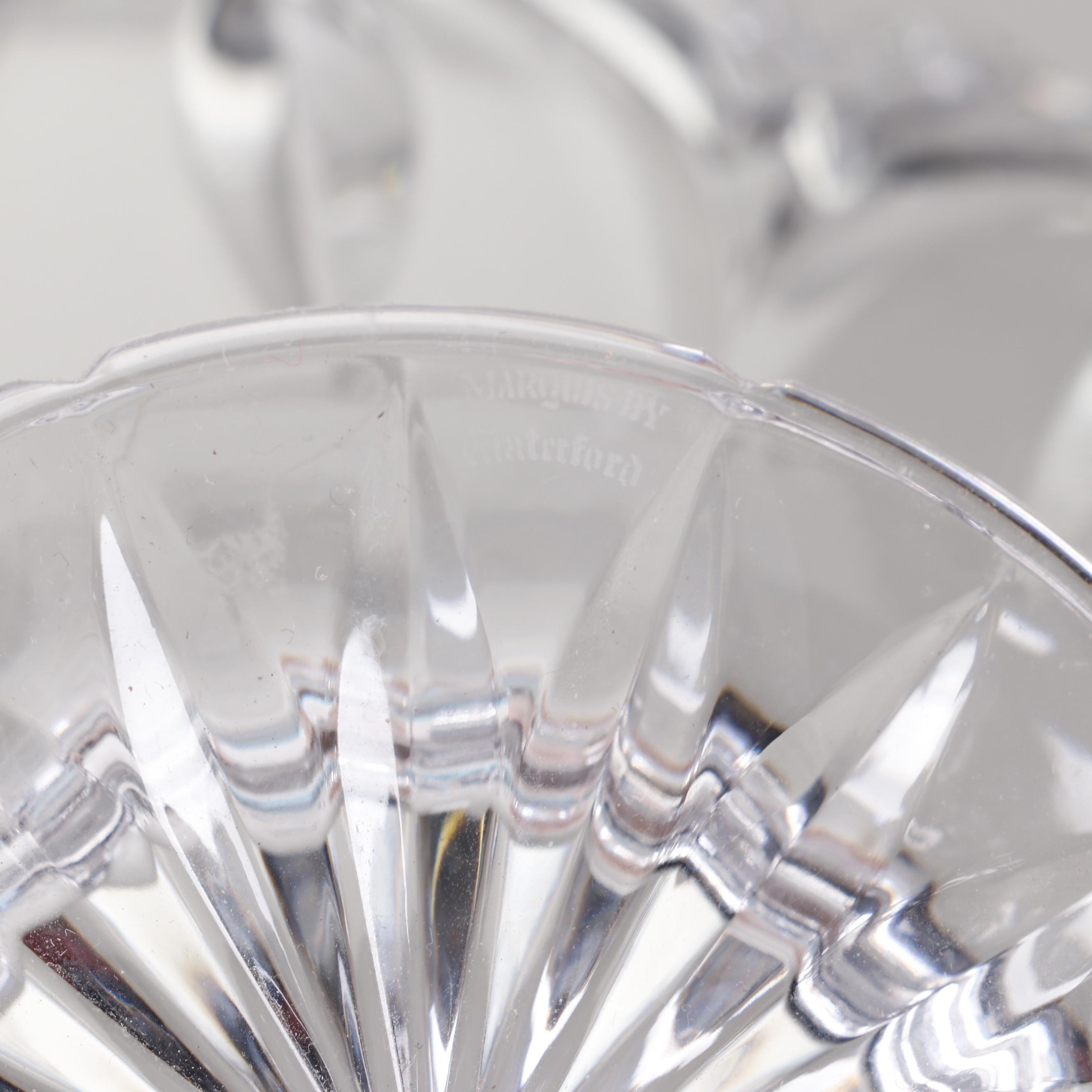 Waterford Crystal Pedestal Fruit Bowl, Creamer, and Sugar Bowl Set