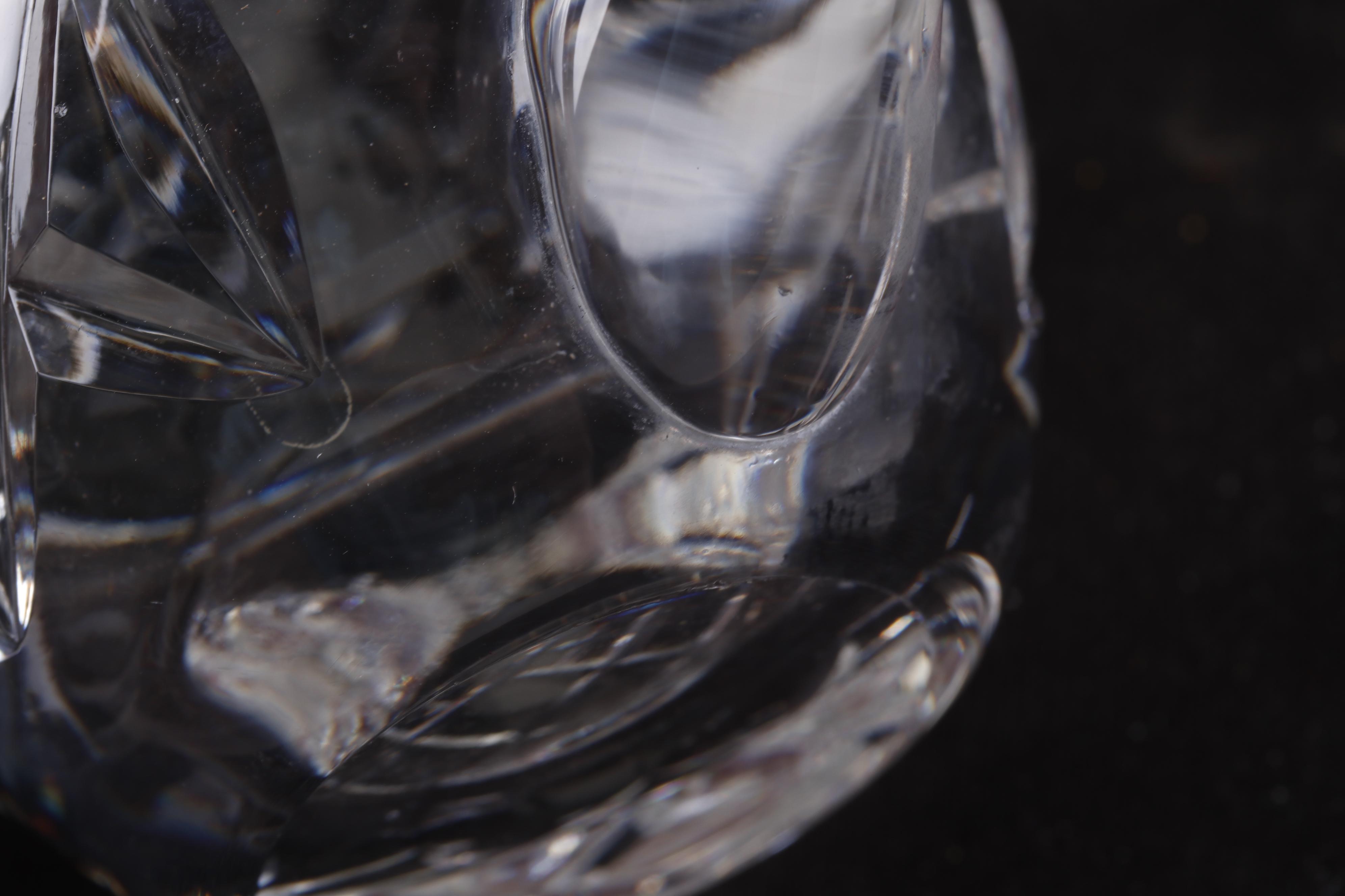 Waterford Crystal Pedestal Fruit Bowl, Creamer, and Sugar Bowl Set