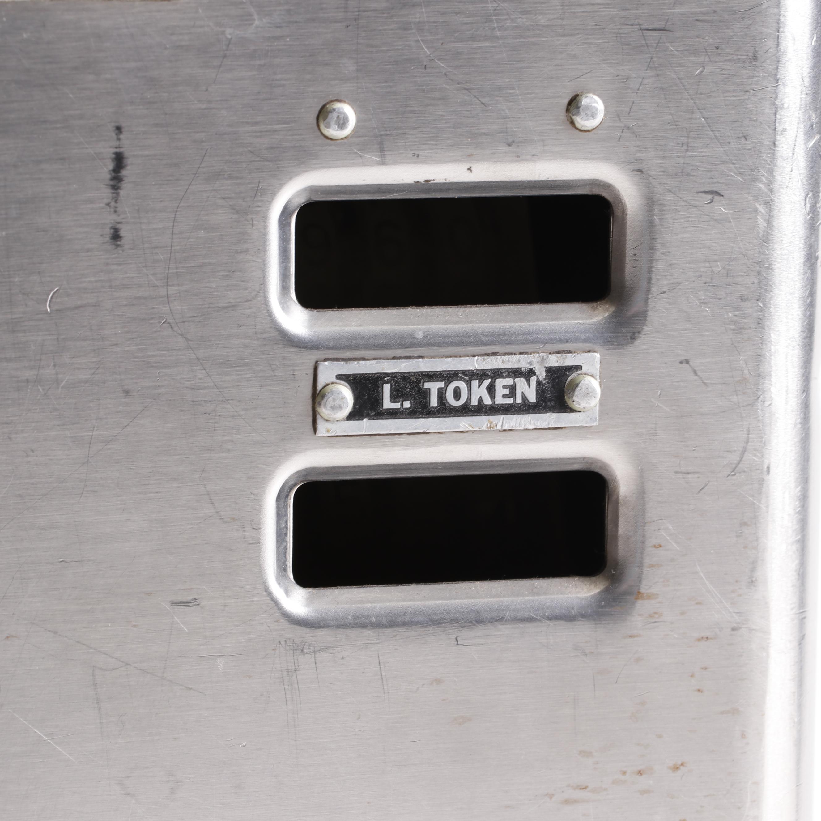 Johnson Fare Box Company Metal Fare Collection and Coin Auditing Bank, Vintage