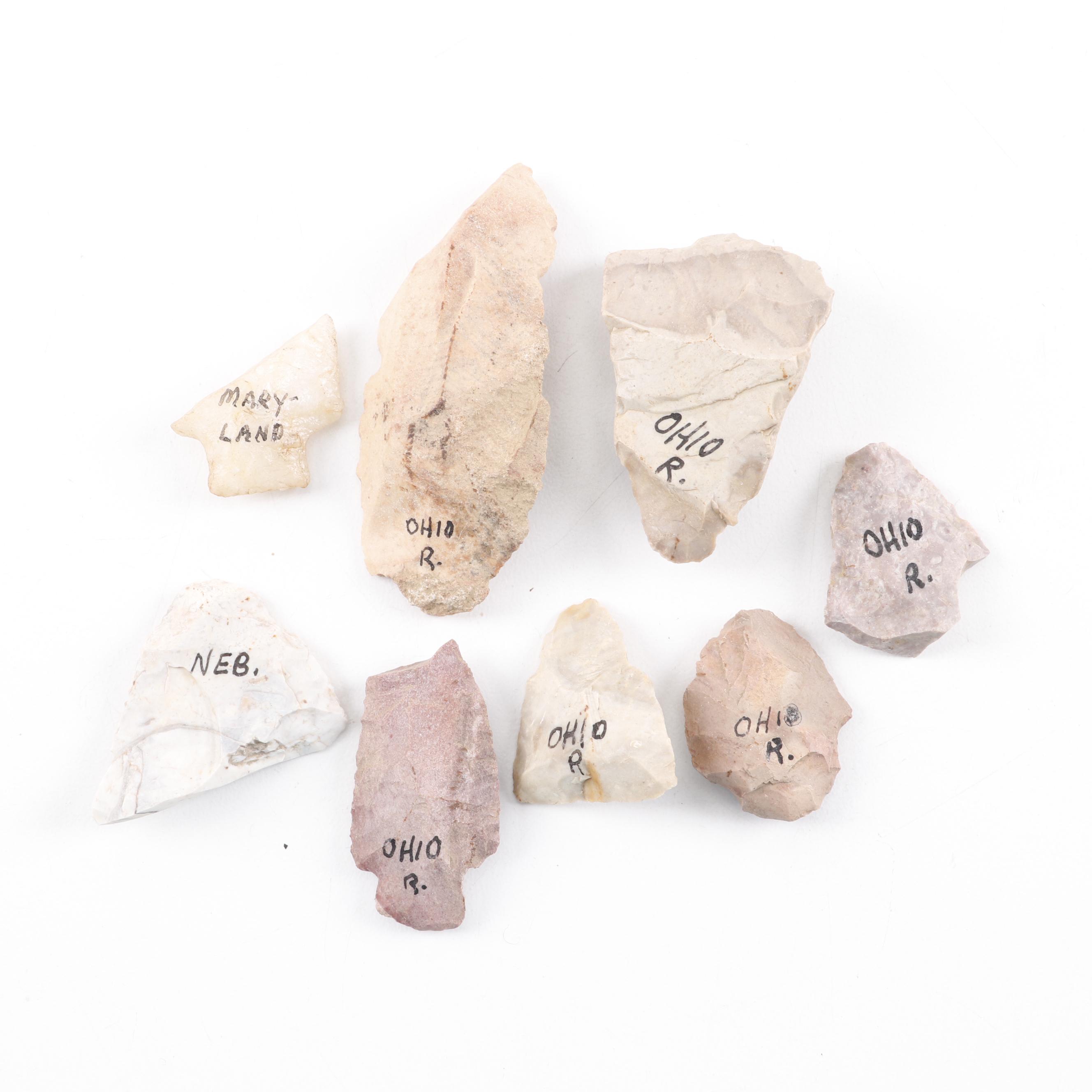 Native American Projectile Points and Lithic Debitage,  Ohio and West Virginia