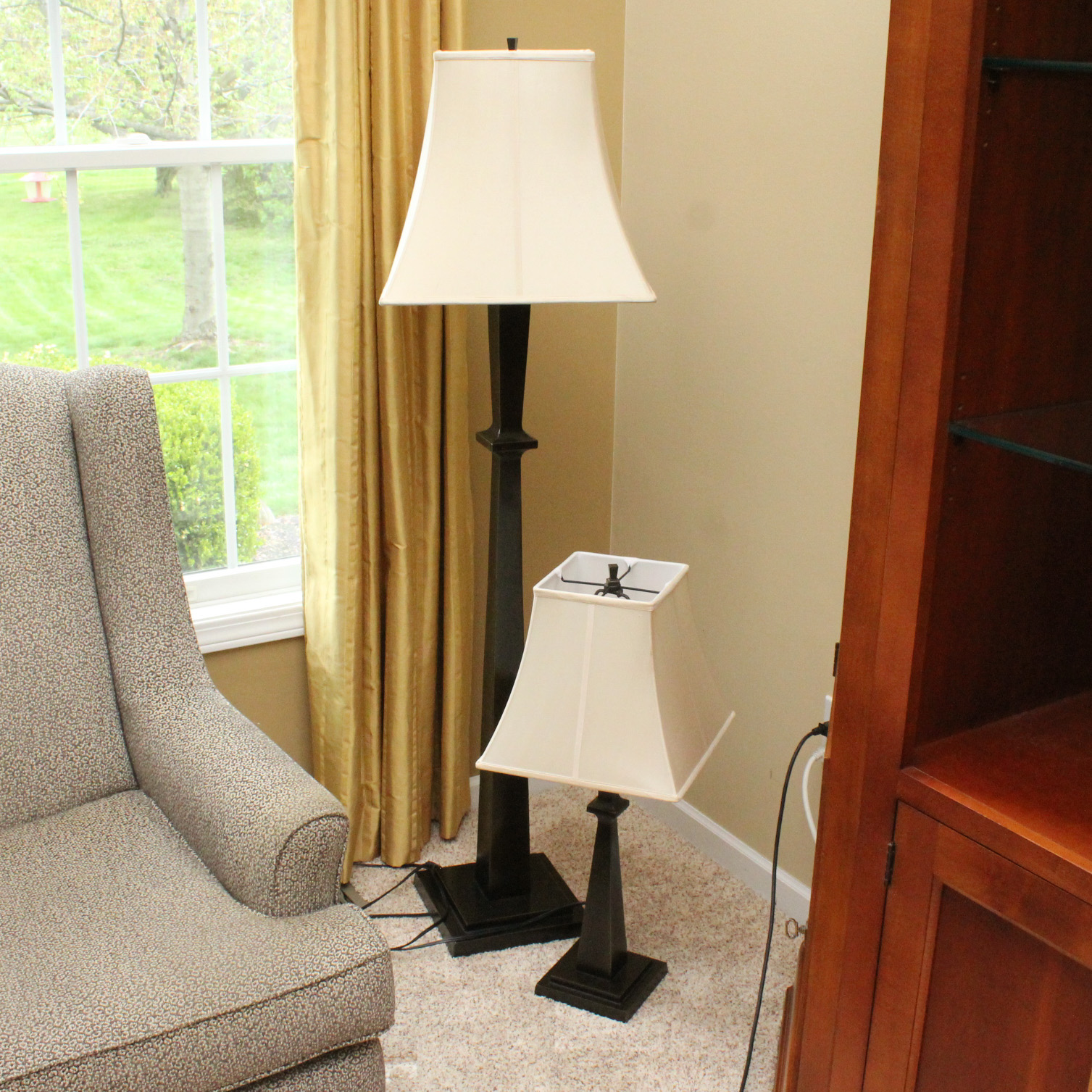 Contemporary Metal Floor and Table Lamps