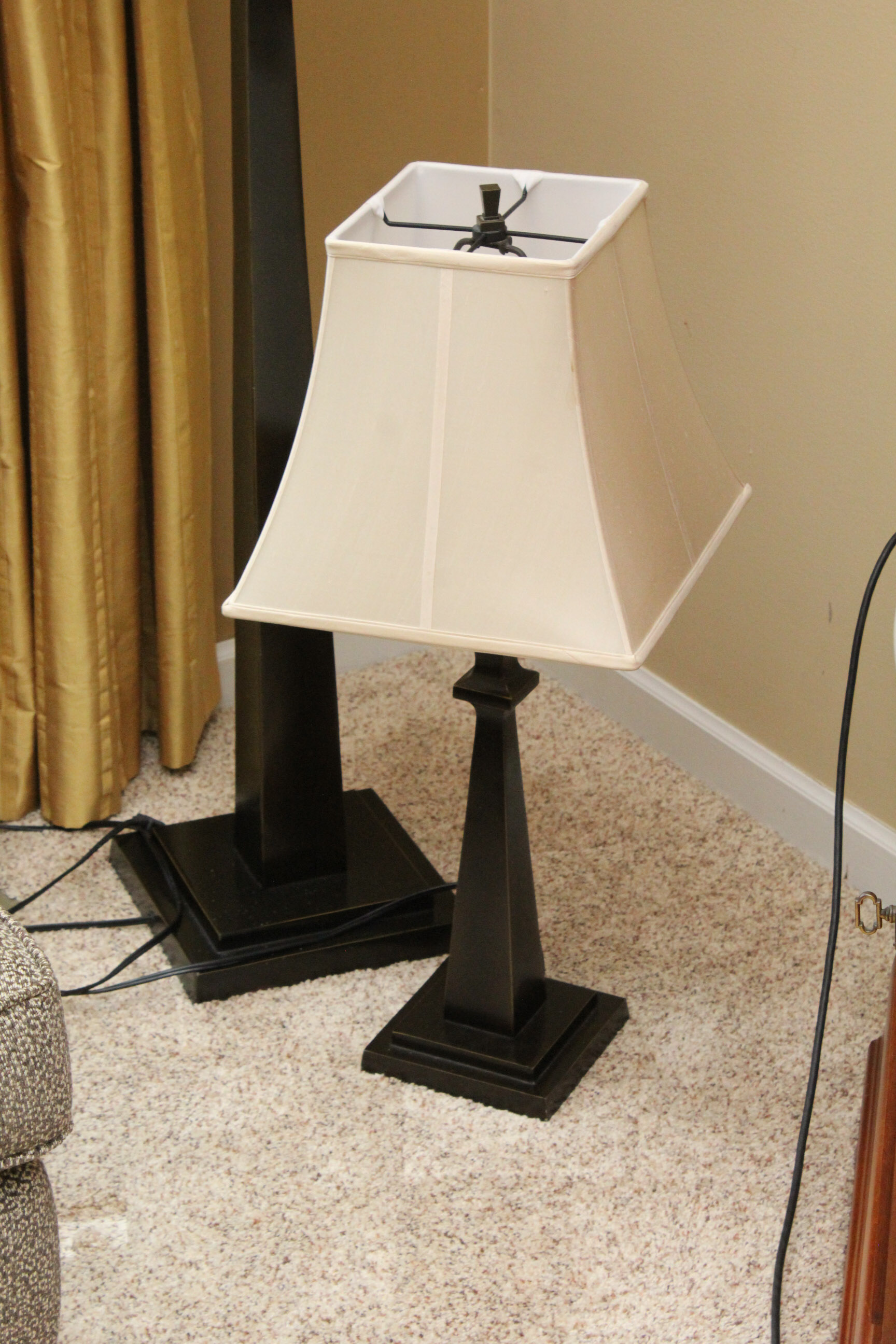 Contemporary Metal Floor and Table Lamps