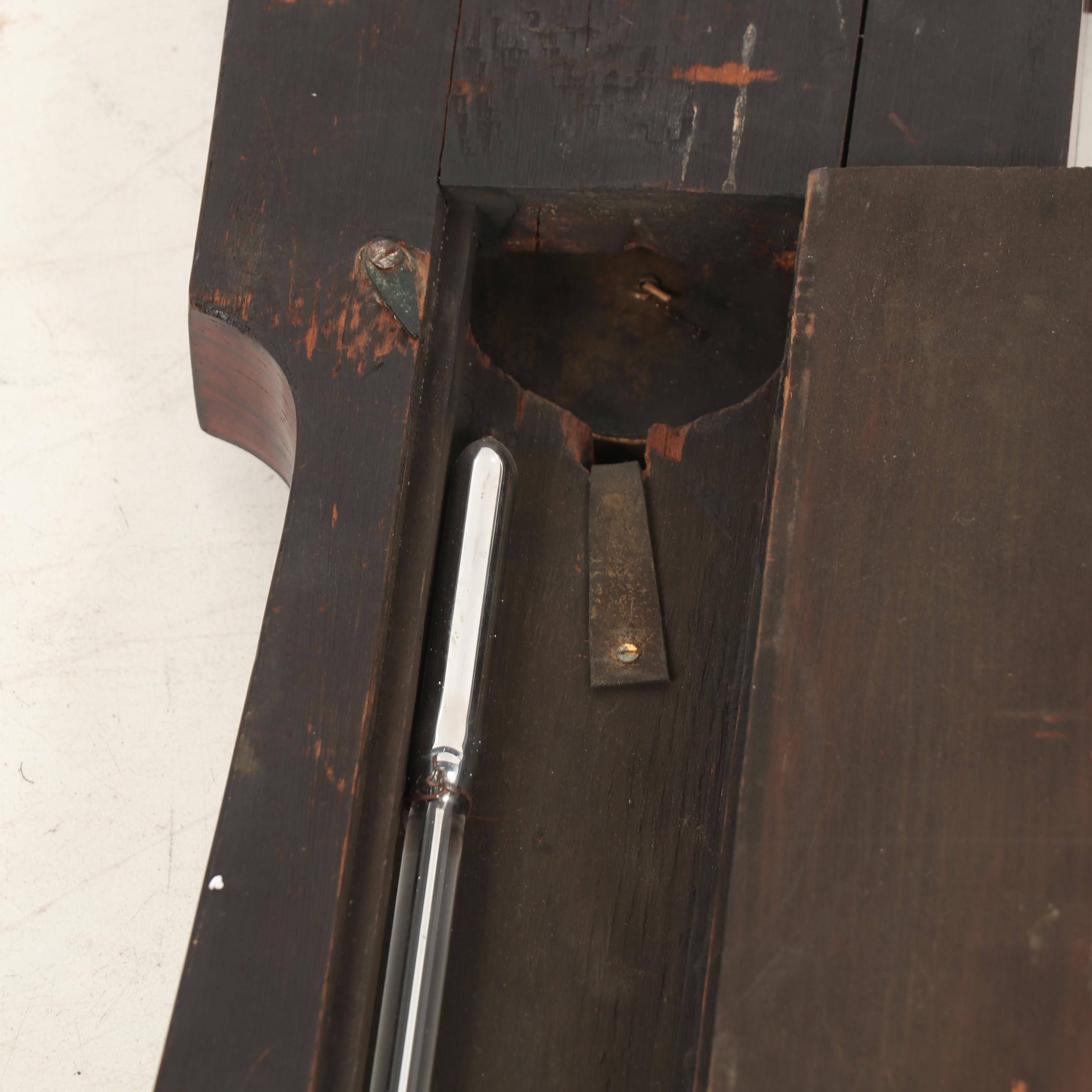 J Hepper Leeds Banjo Barometer Weather Station with Mother-of-Pearl Inlay, 1840s