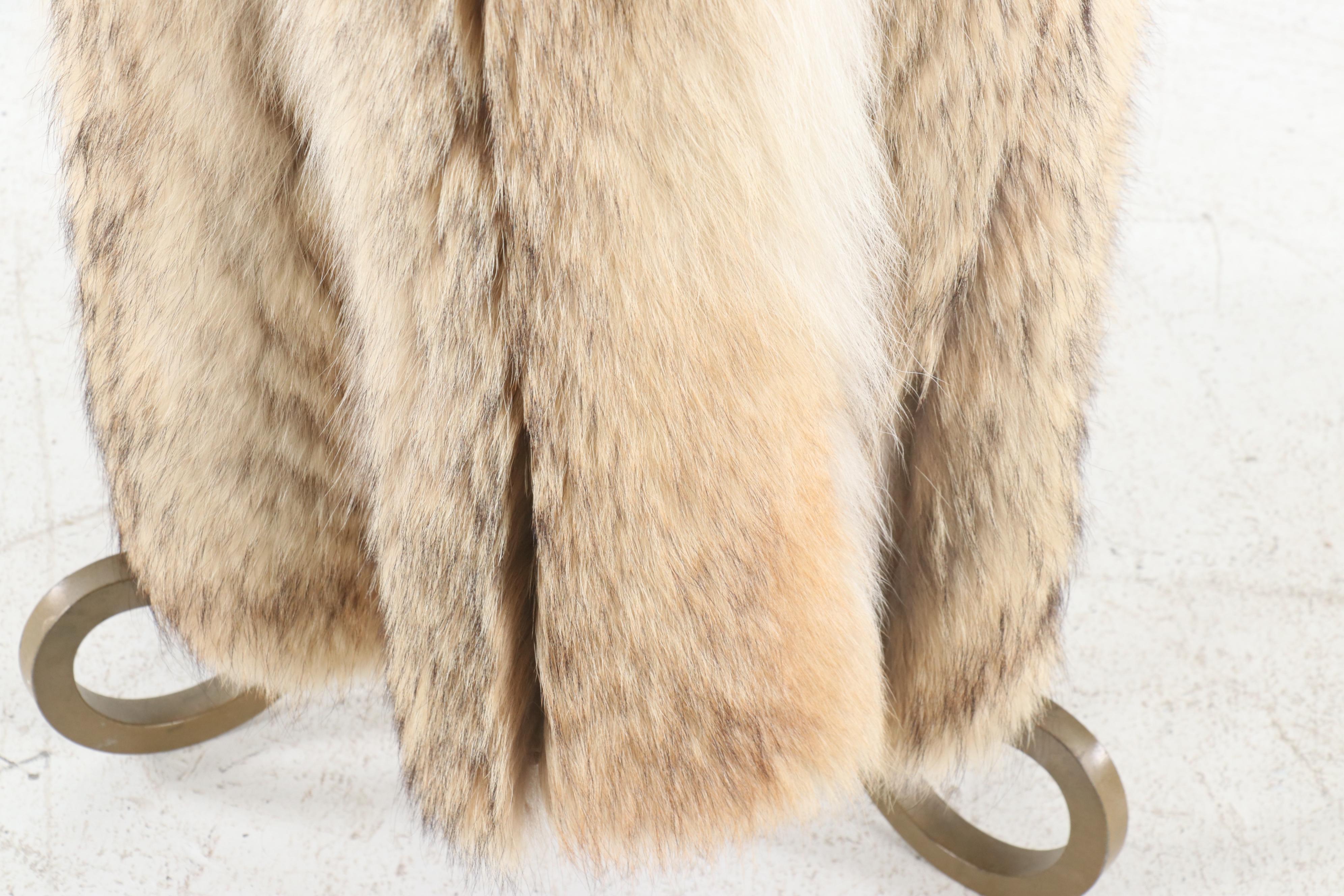 Coyote Fur Full-Length Coat