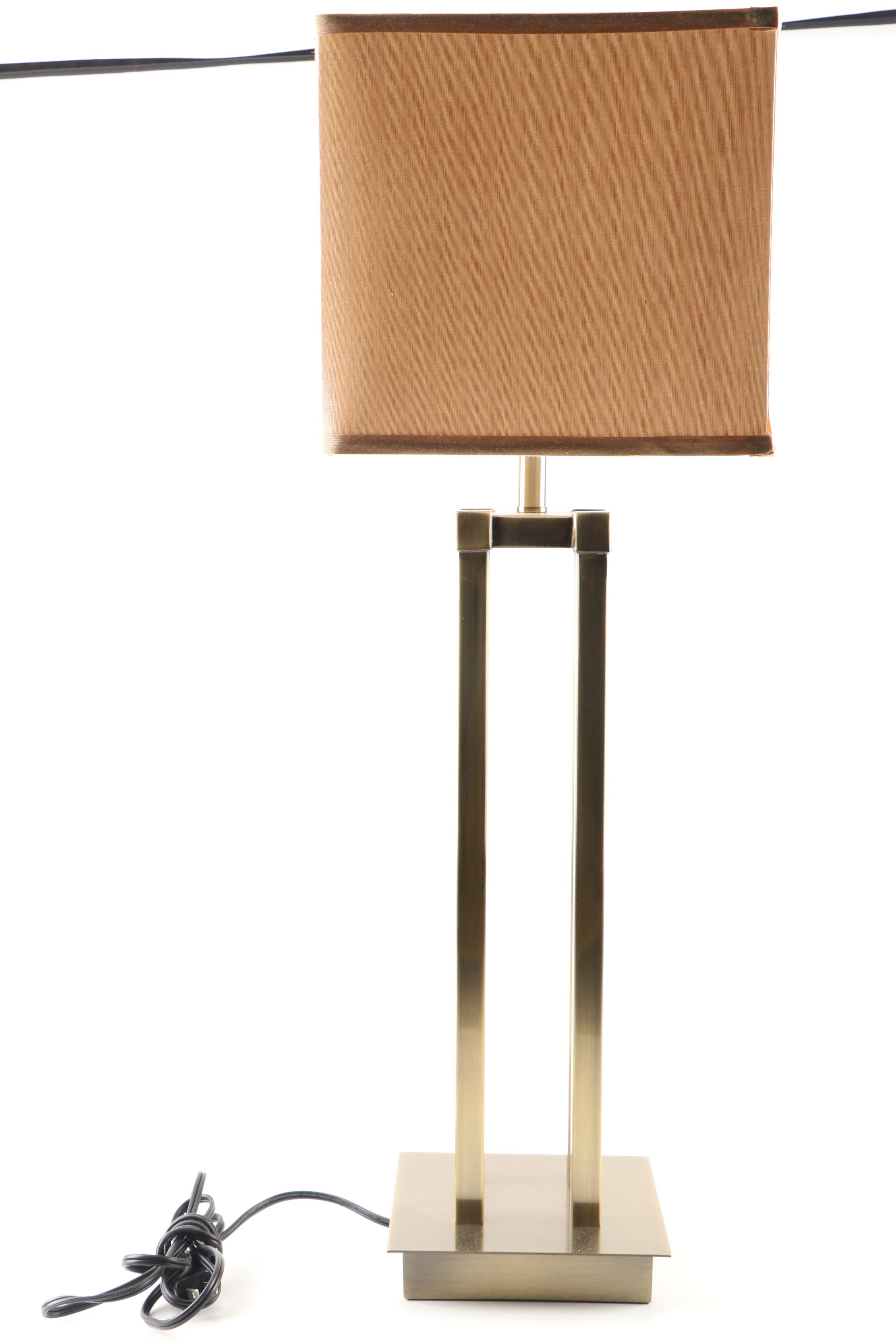 Coaster Brushed Brass Table Lamps