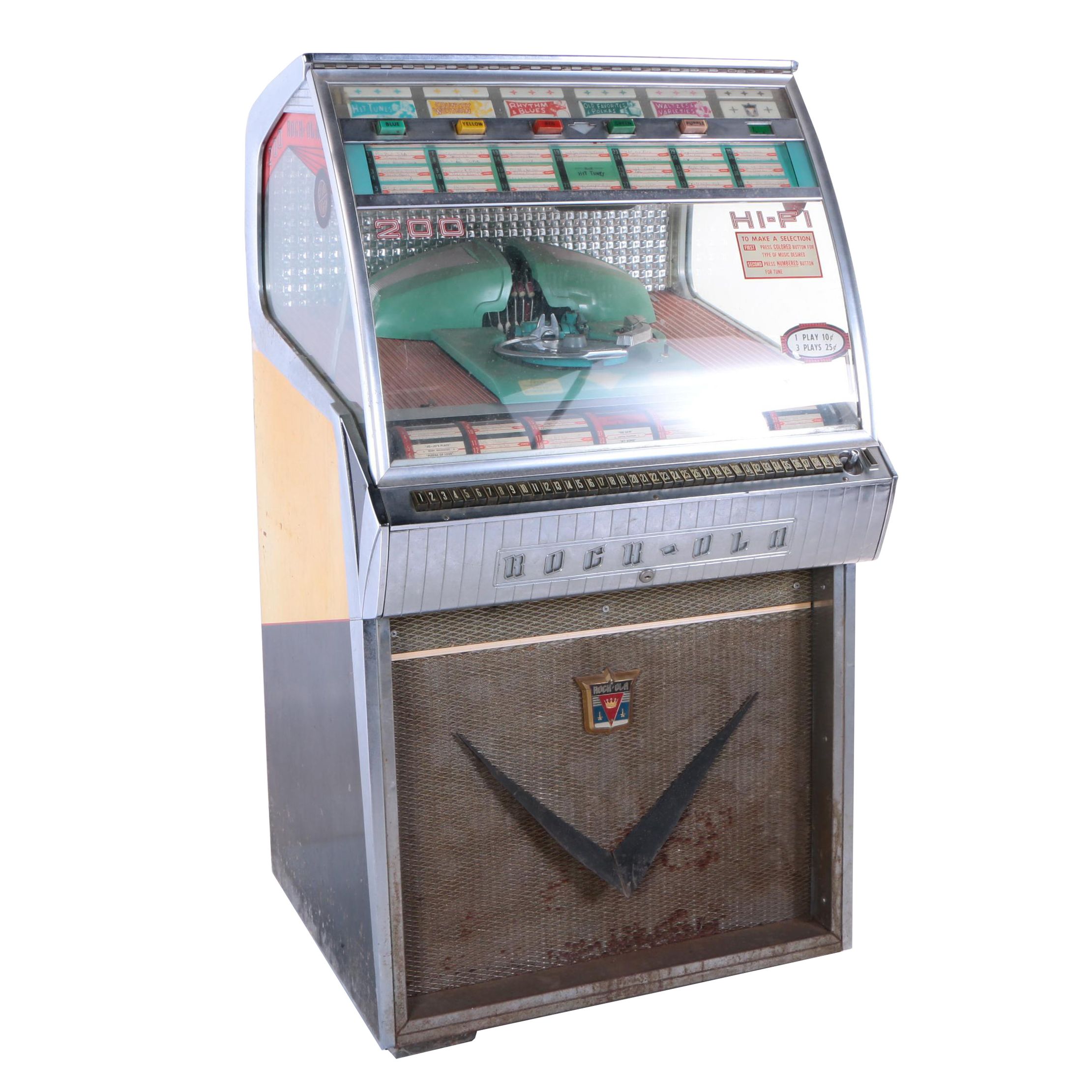 Rock-Ola Mfg. Corp., "Model 1465" 200-Selection Hi-Fi Jukebox, 1958