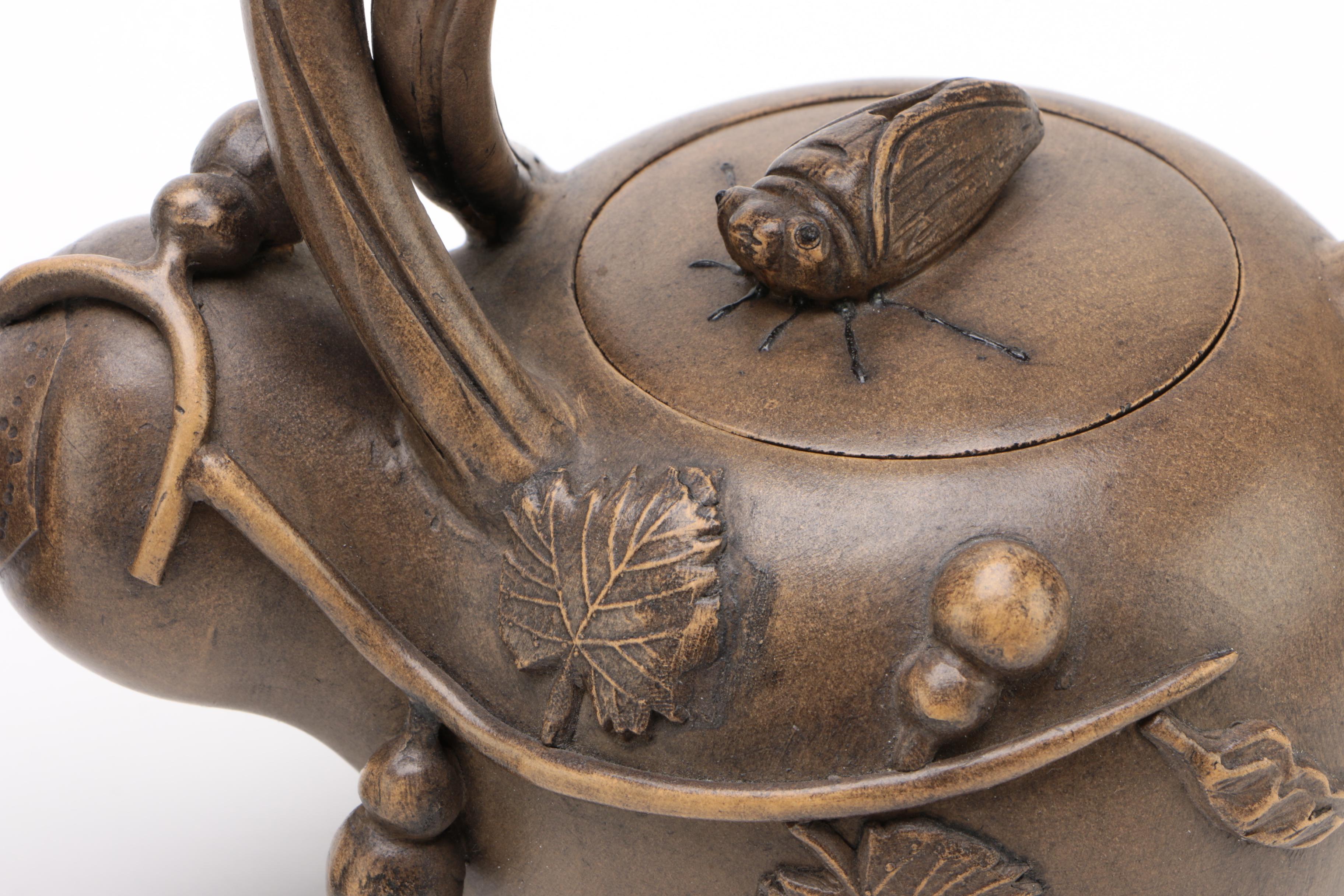 Fong Choo Miniature Tea Pot with Figural Chinese Teapots