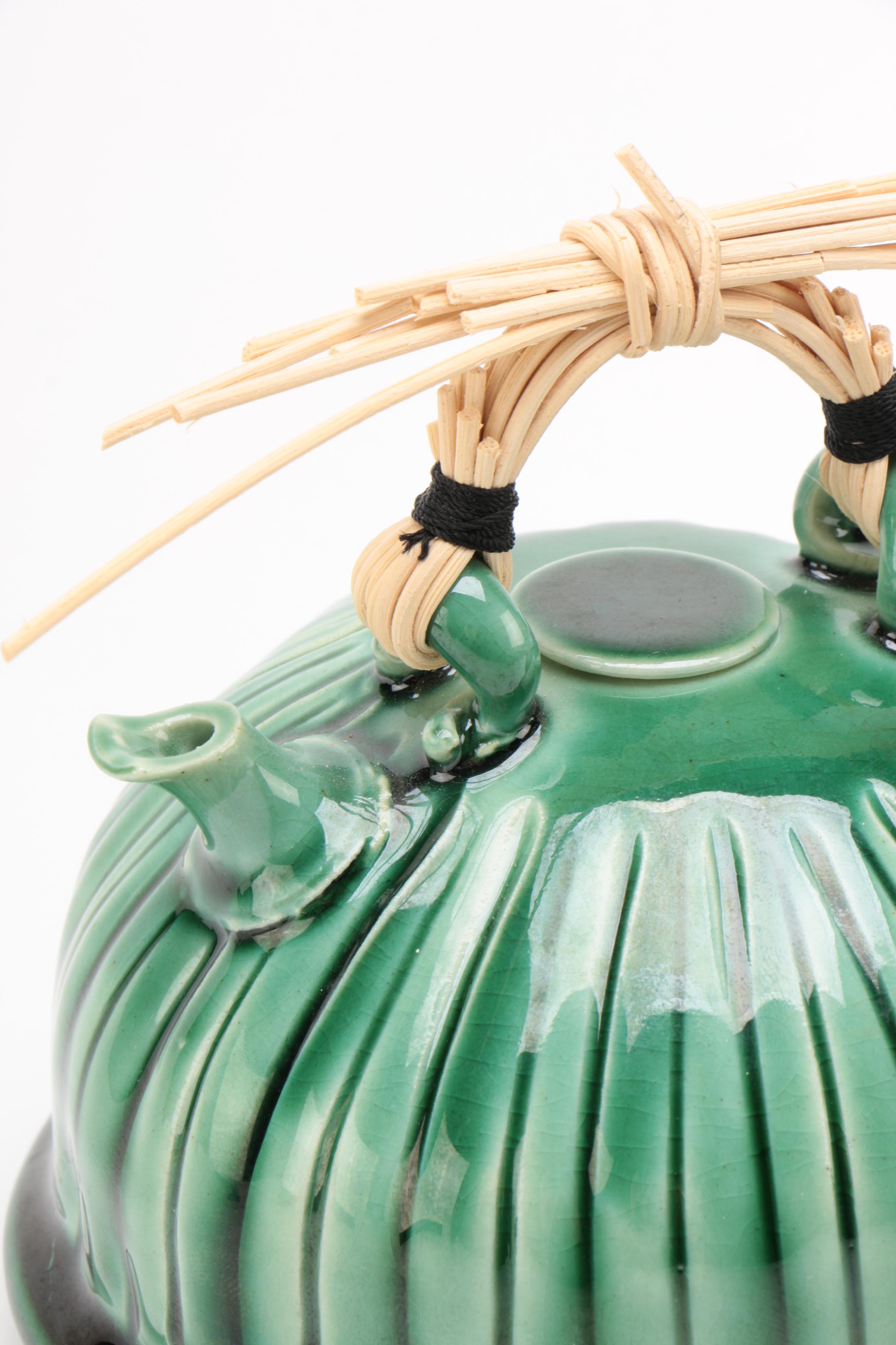 Fong Choo Miniature Tea Pot with Figural Chinese Teapots