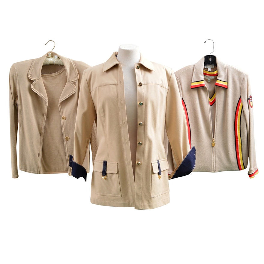 St. John Sport Knit Separates and Cotton Jacket, with Piazza Sempione Separates