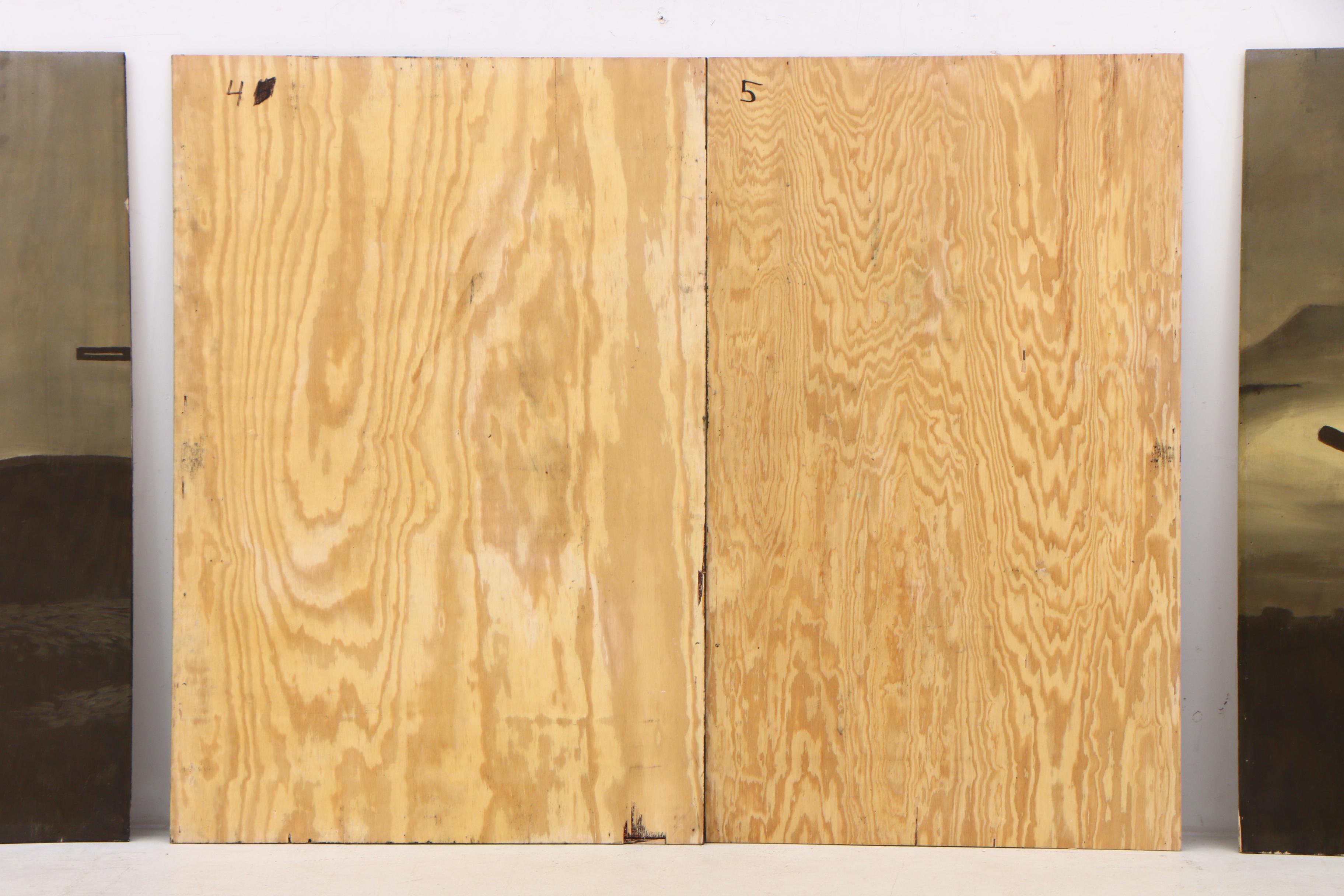 Greg Storer Multi-Panel Desert Storm Themed Mural Painting