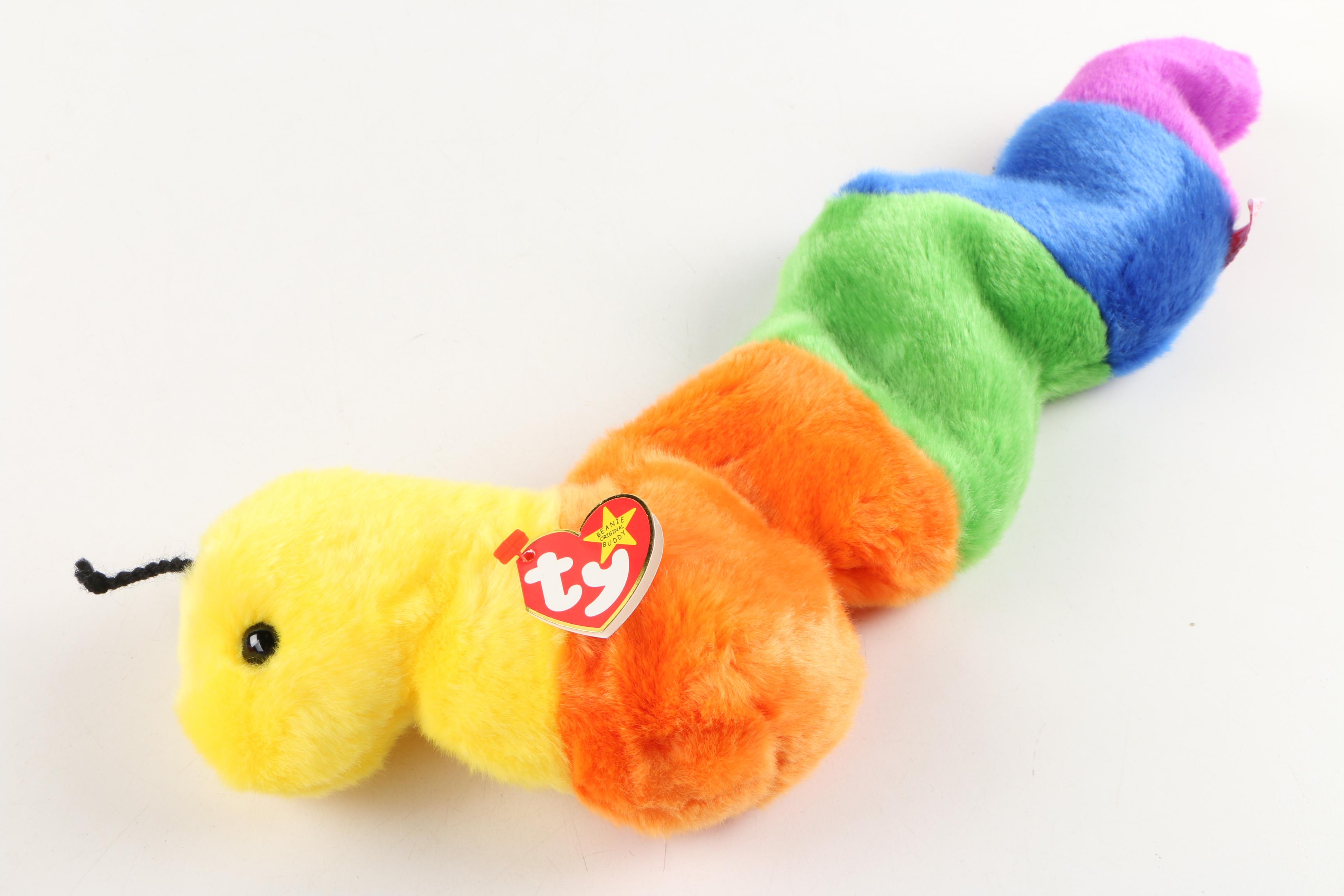 Ty Beanie Buddy Stuffed Toys featuring "Digger" and "Inch"