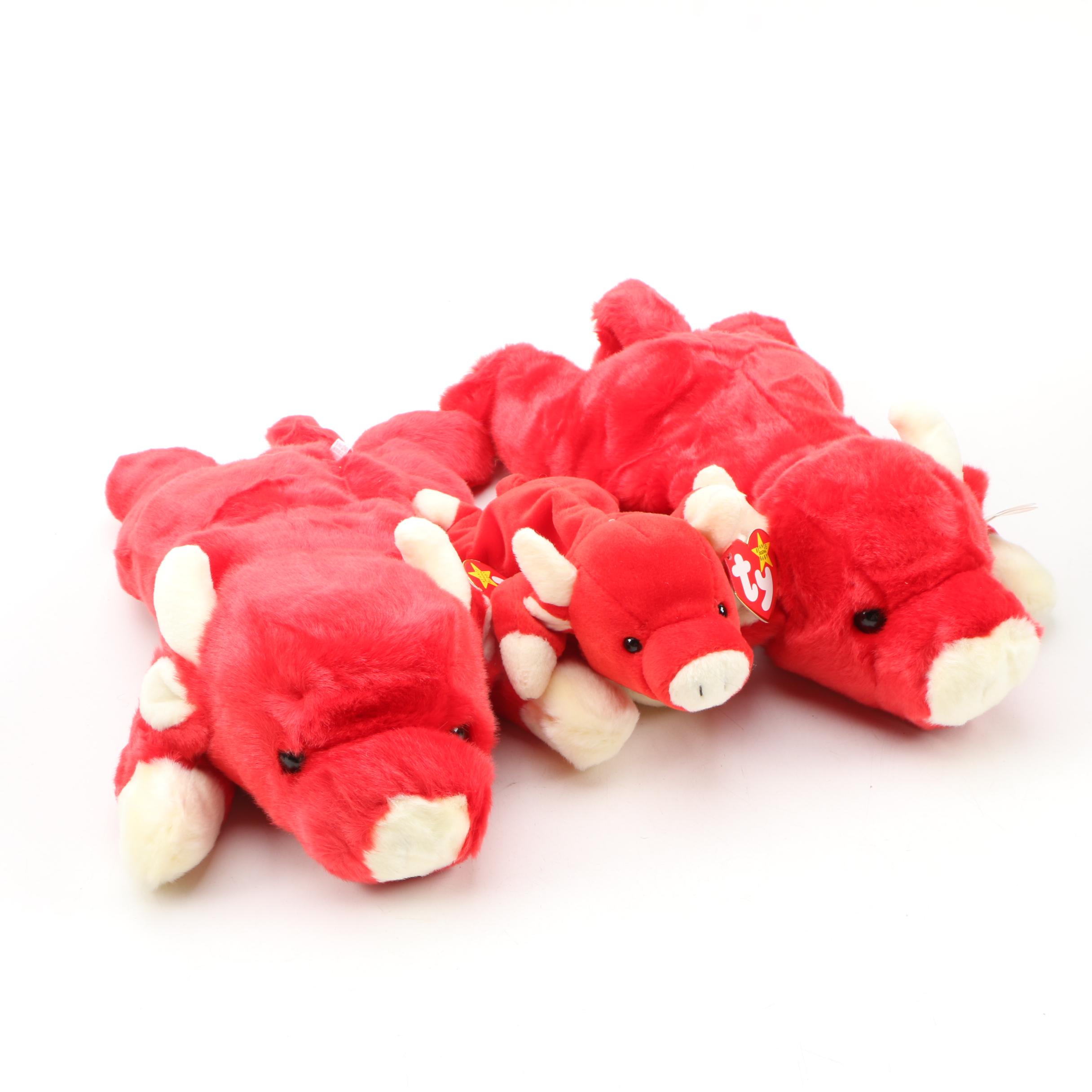 Ty Beanie Baby and Buddy "Snort" Stuffed Toys