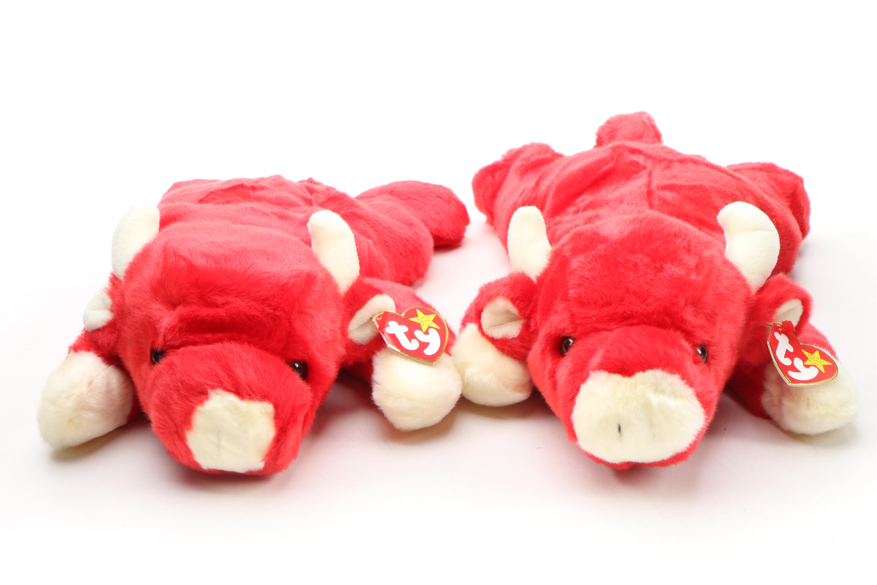 Ty Beanie Baby and Buddy "Snort" Stuffed Toys