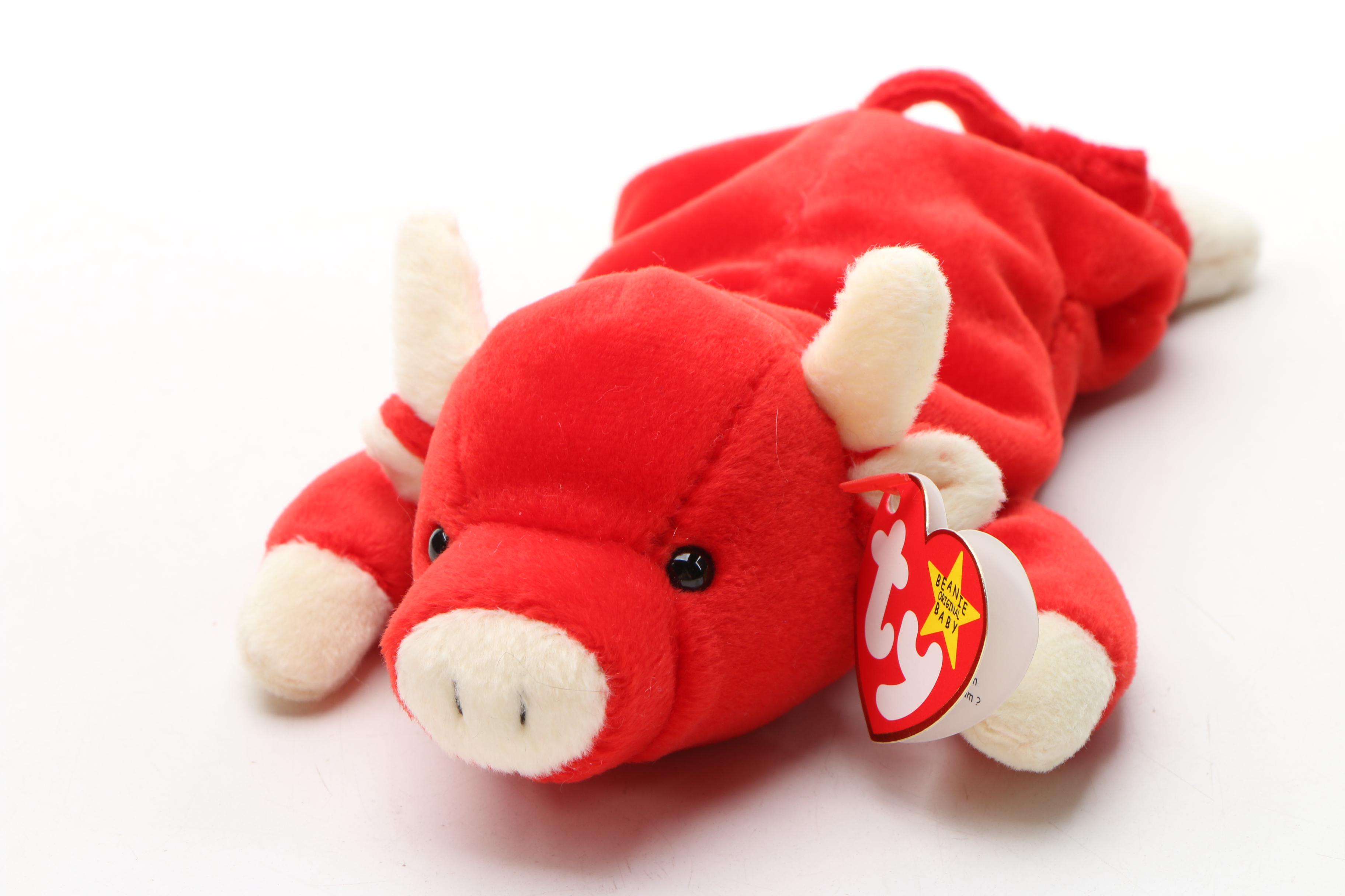 Ty Beanie Baby and Buddy "Snort" Stuffed Toys