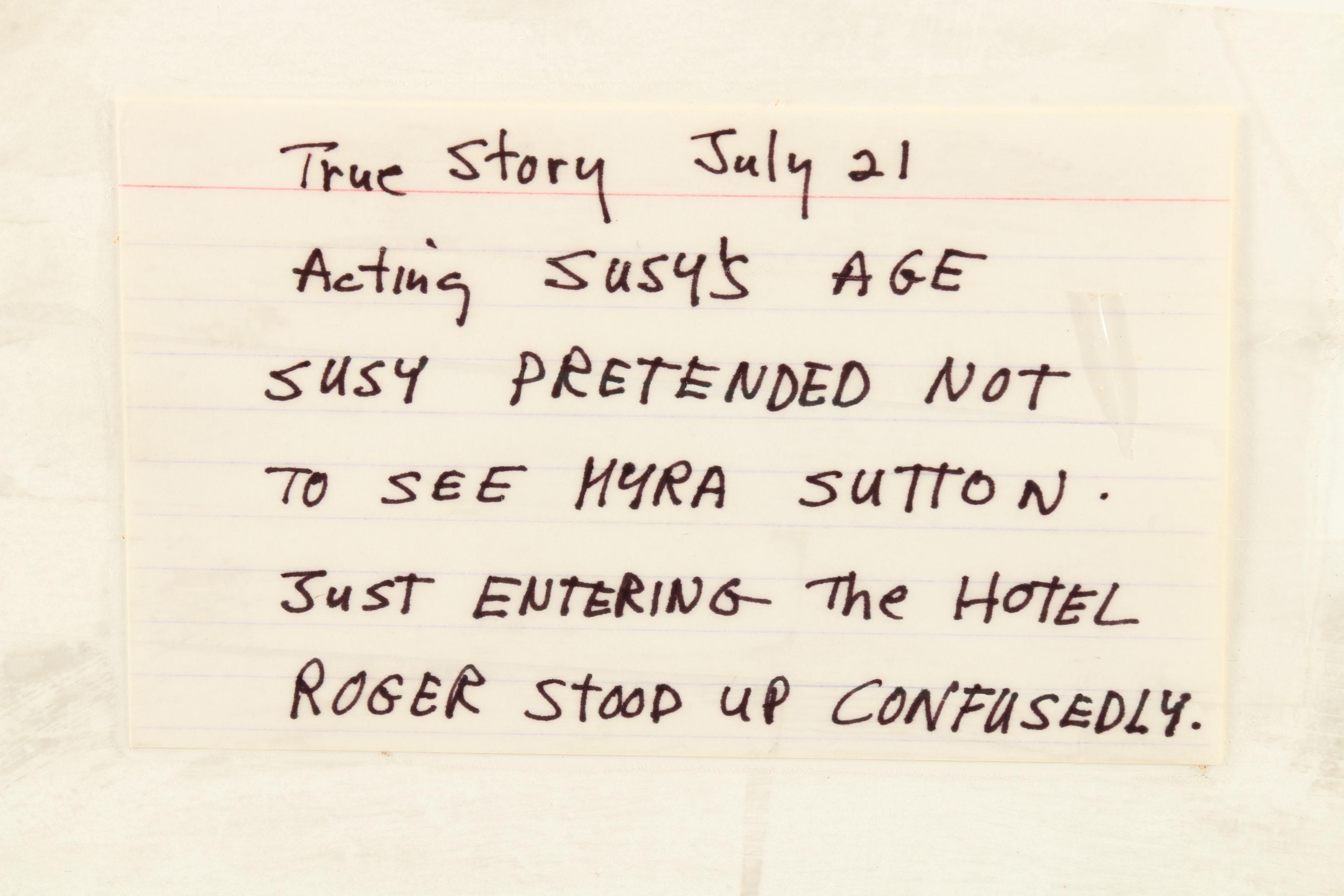 John Haelen Ink and Graphite Drawing of Narrative Scene