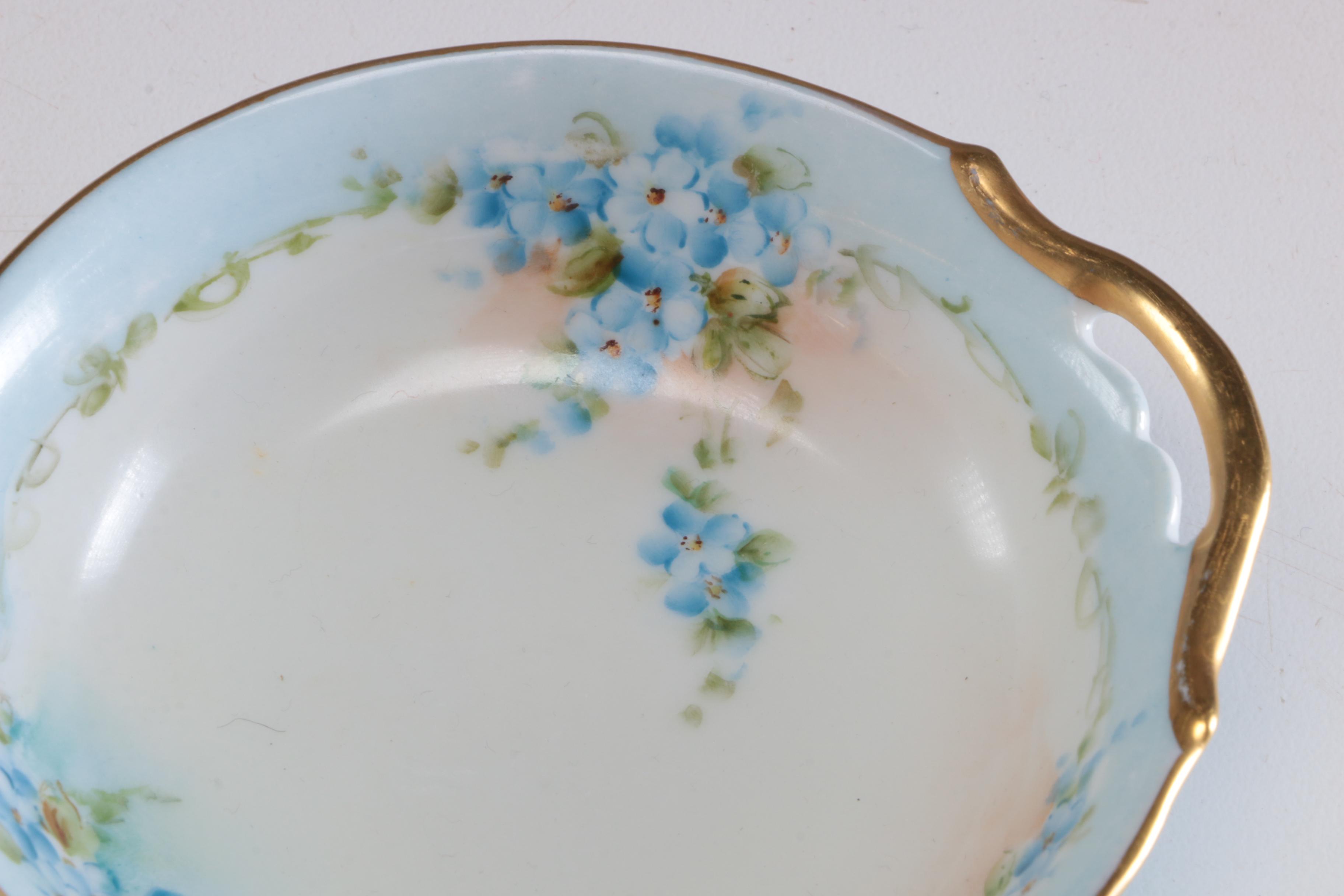 Royal Bayreuth Hand-Painted Porcelain Tableware, Early 20th Century