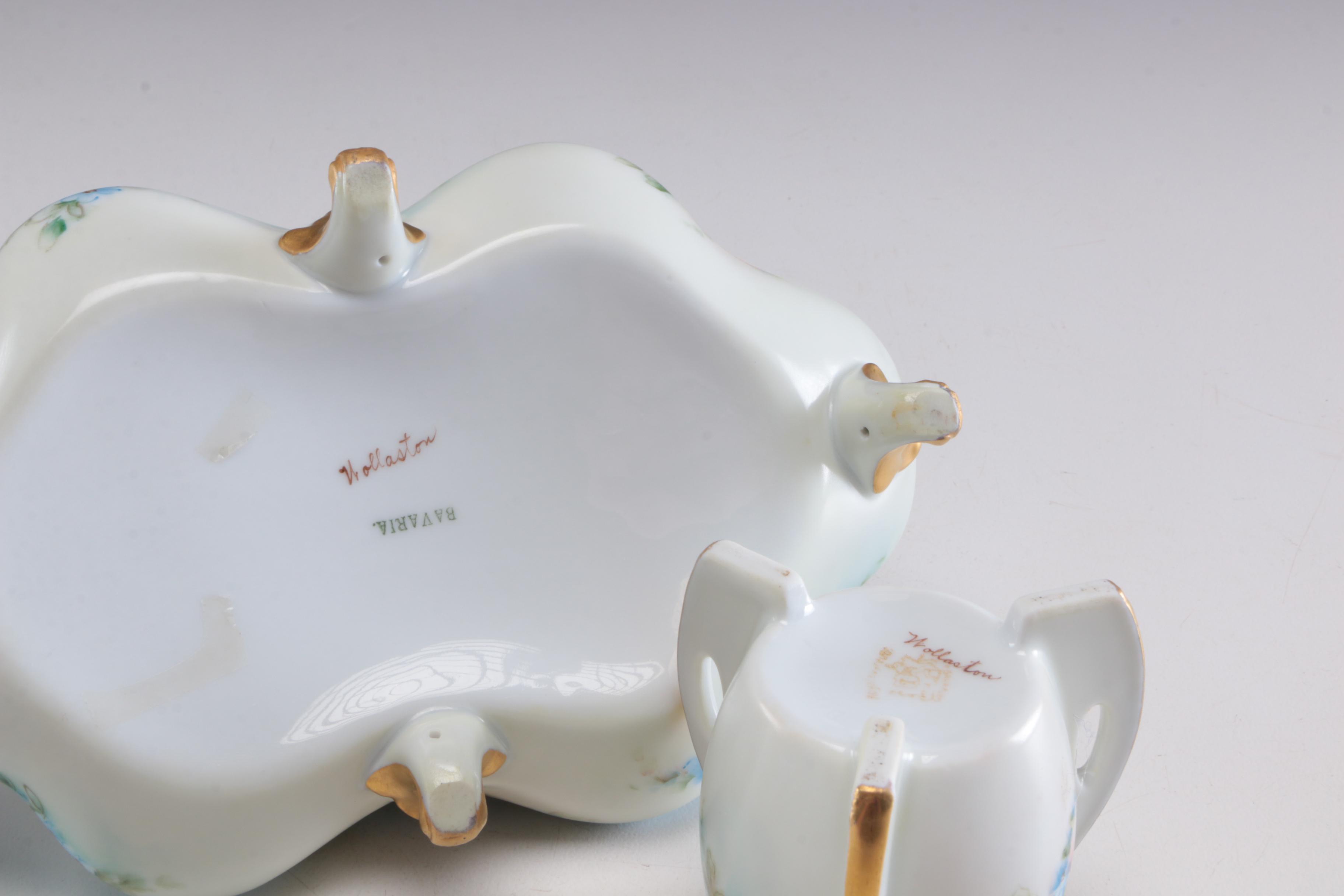 Royal Bayreuth Hand-Painted Porcelain Tableware, Early 20th Century