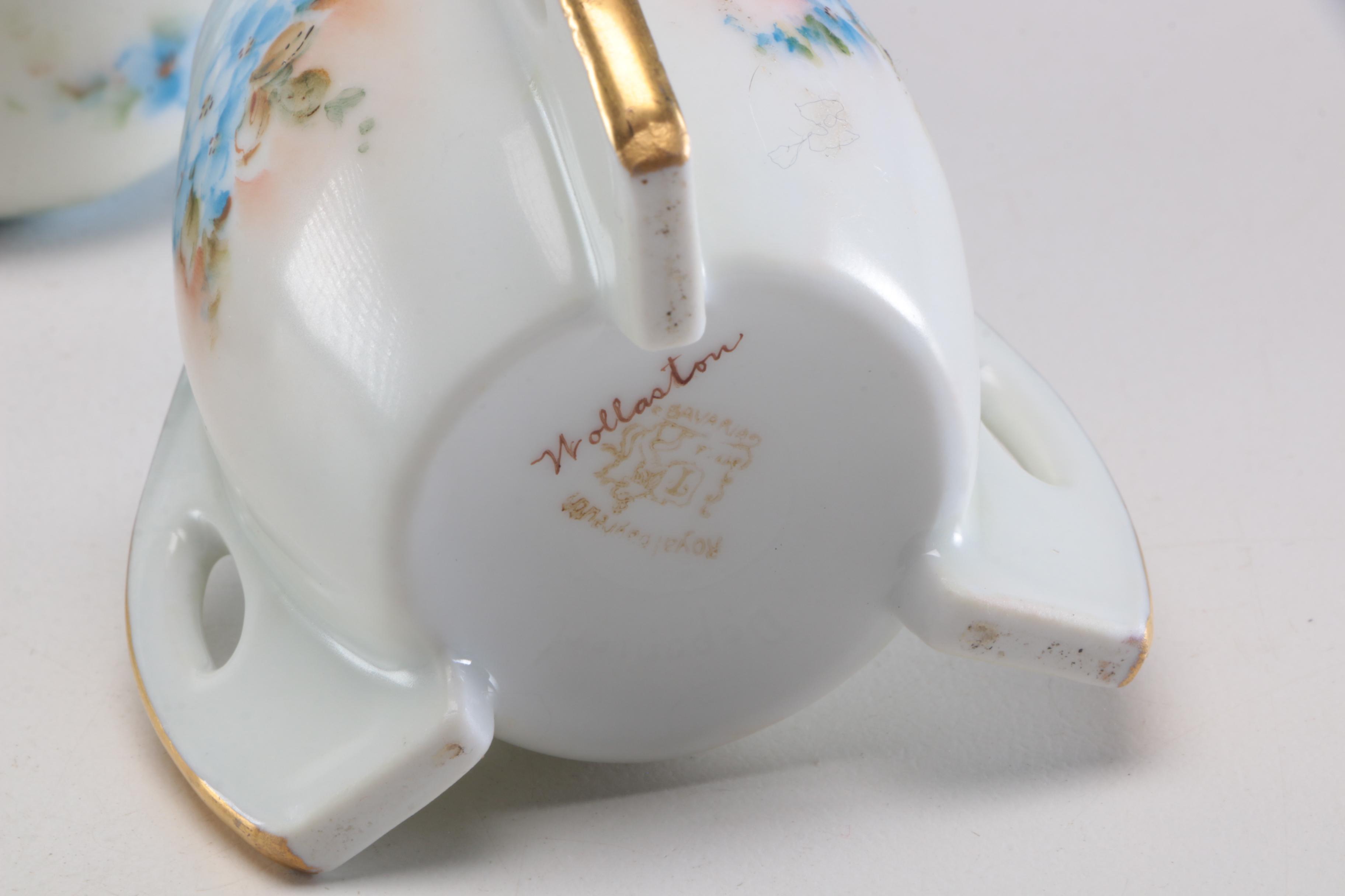 Royal Bayreuth Hand-Painted Porcelain Tableware, Early 20th Century