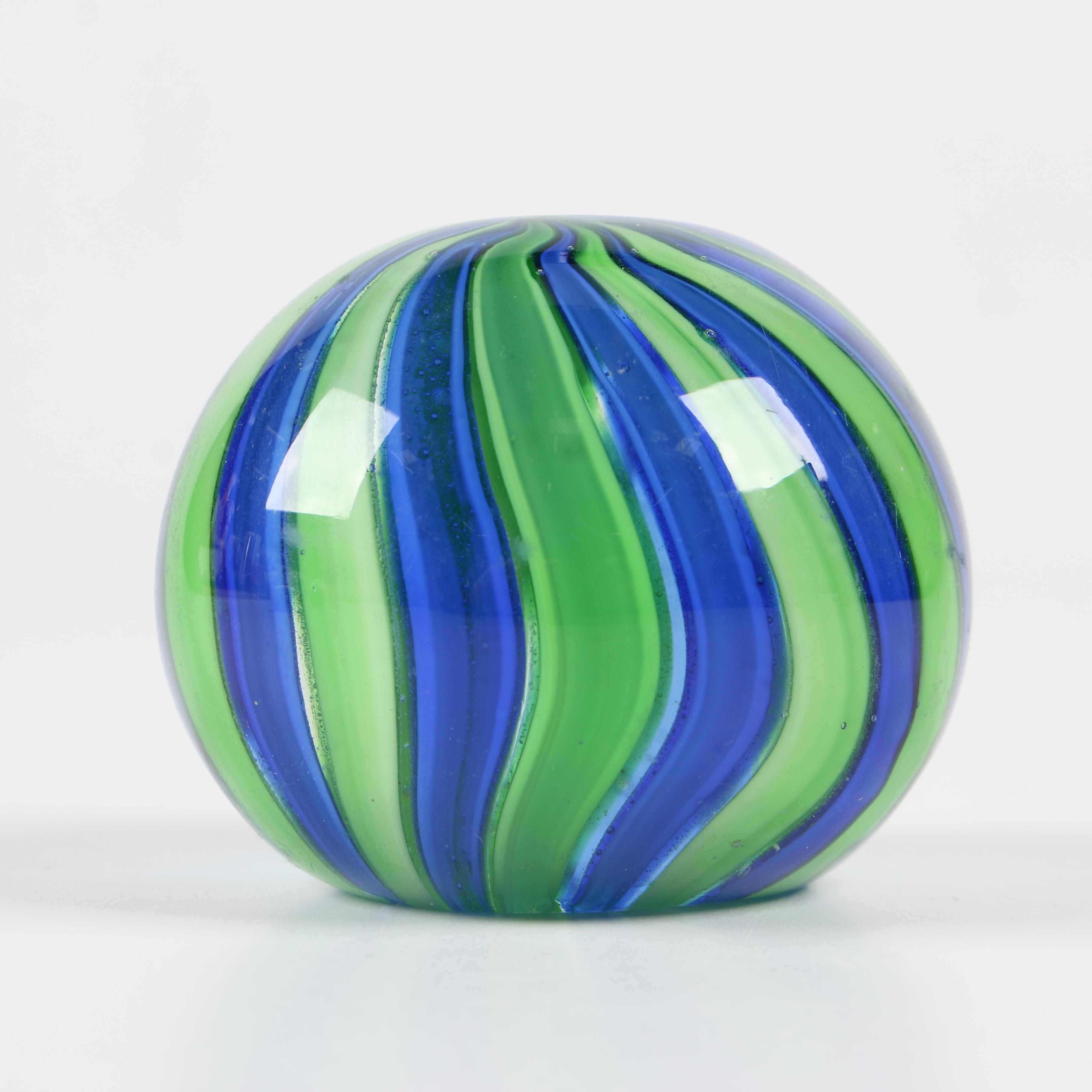 Gibson Art Glass Apple Paperweight with other Art Glass Paperweights