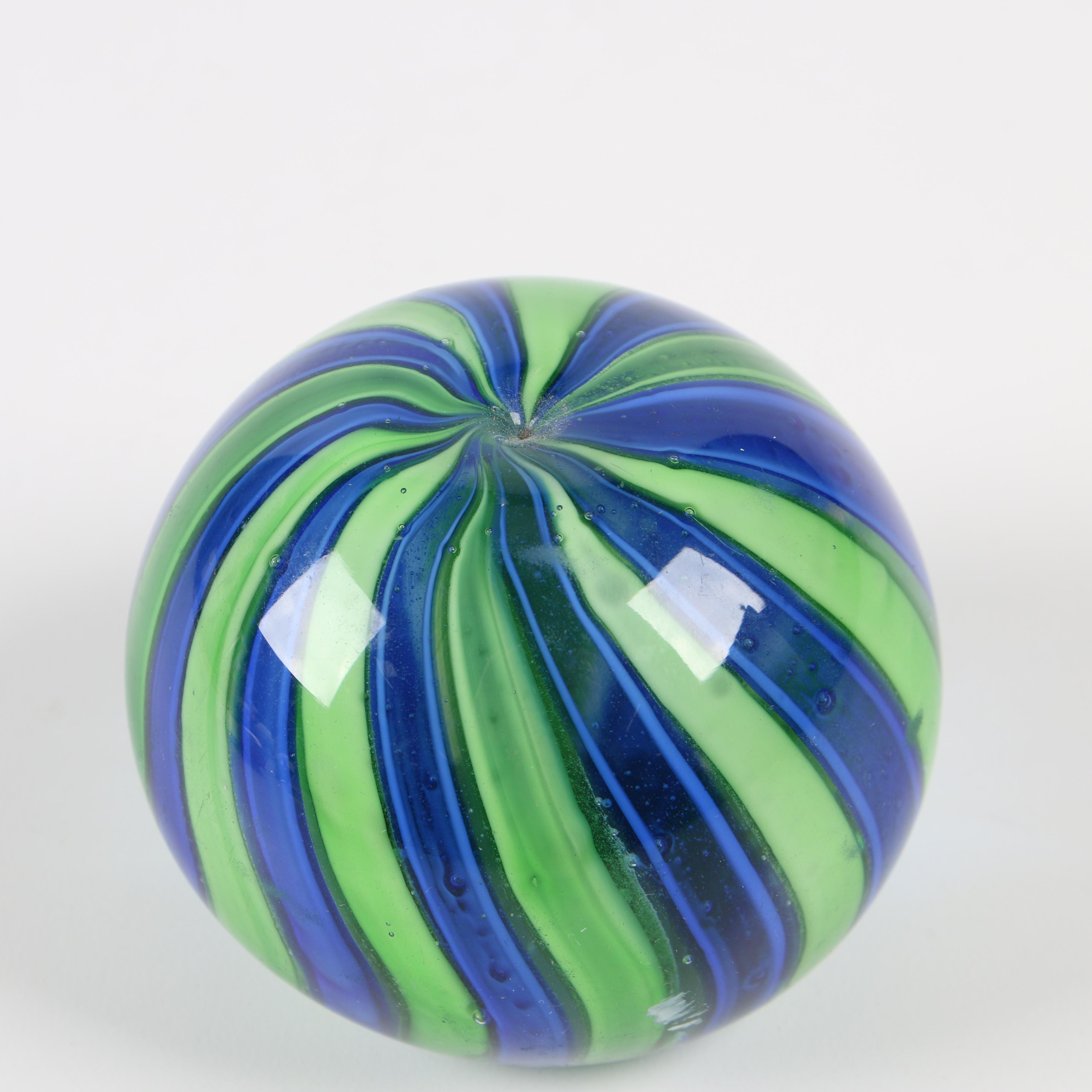 Gibson Art Glass Apple Paperweight with other Art Glass Paperweights