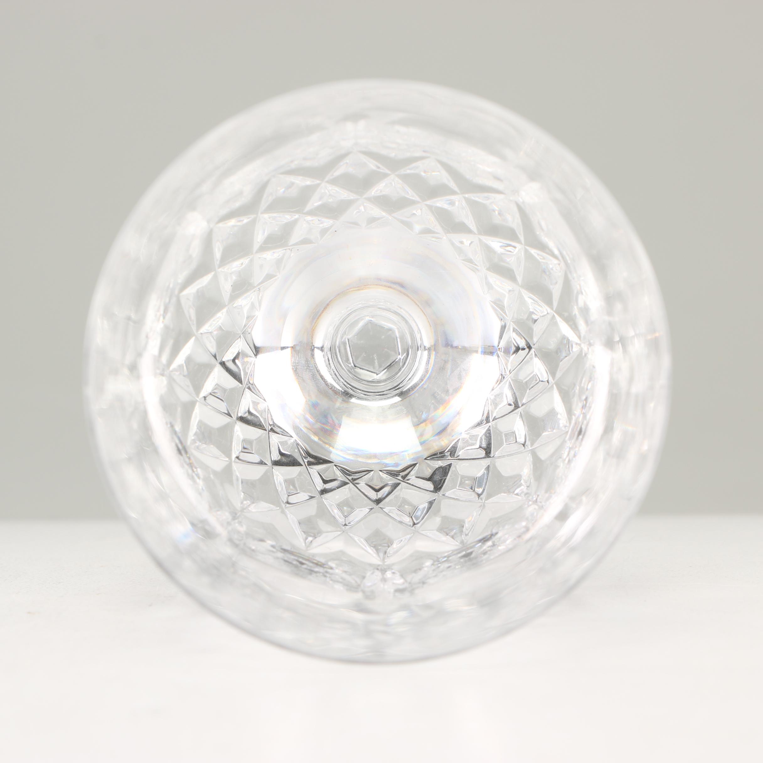 Rogaska Crystal "Gallia" White Wine Glasses, Set of 7